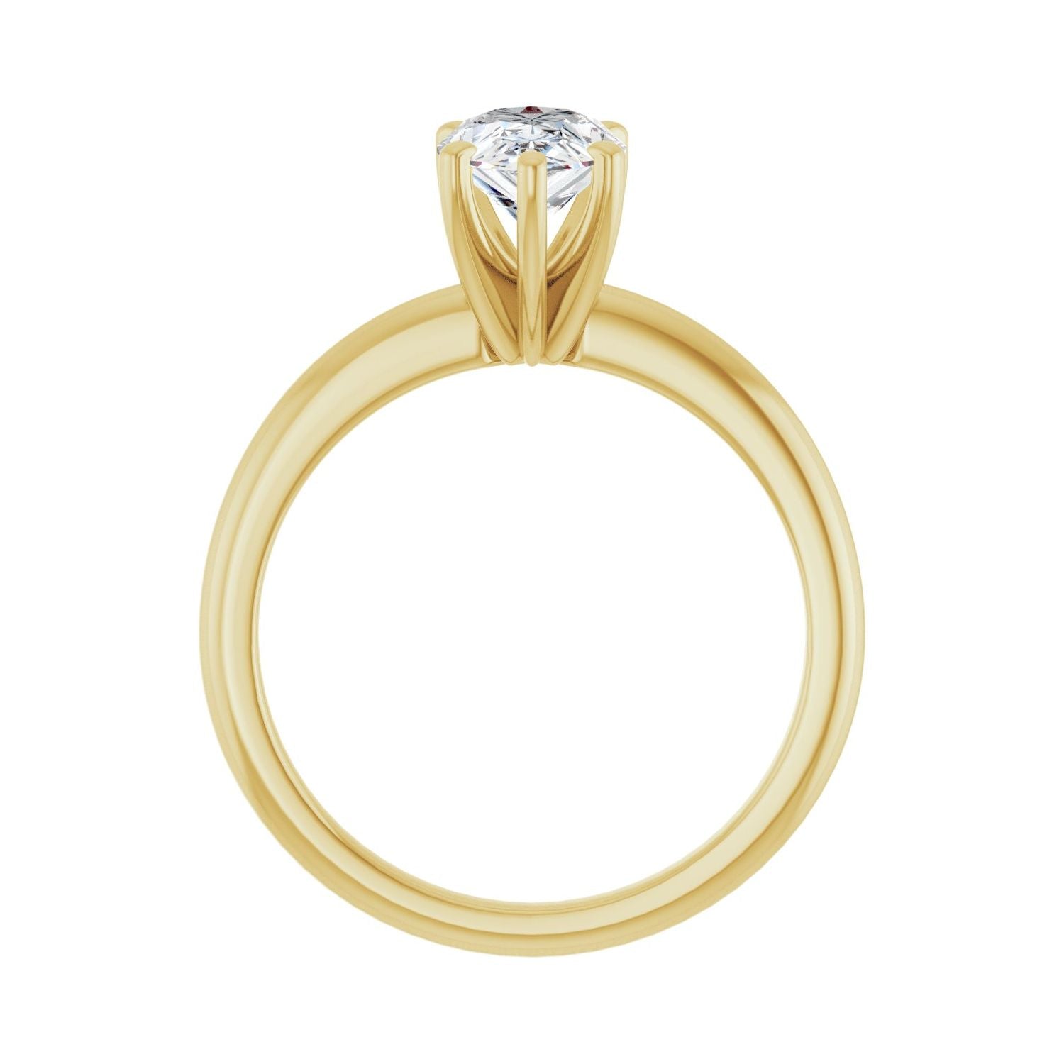 Pear Engagement Ring | Metal Type=14K Yellow Gold | Center Stone Size=1.5 CT | Image 2