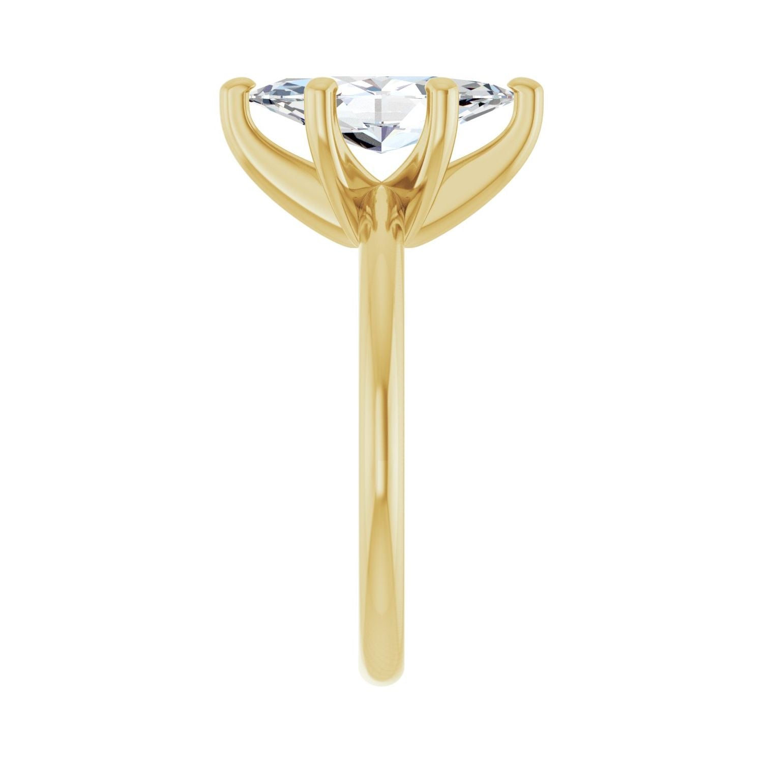 Marquise Engagement Ring | Metal Type=14K Yellow Gold | Center Stone Size=1.5 CT | Image 4