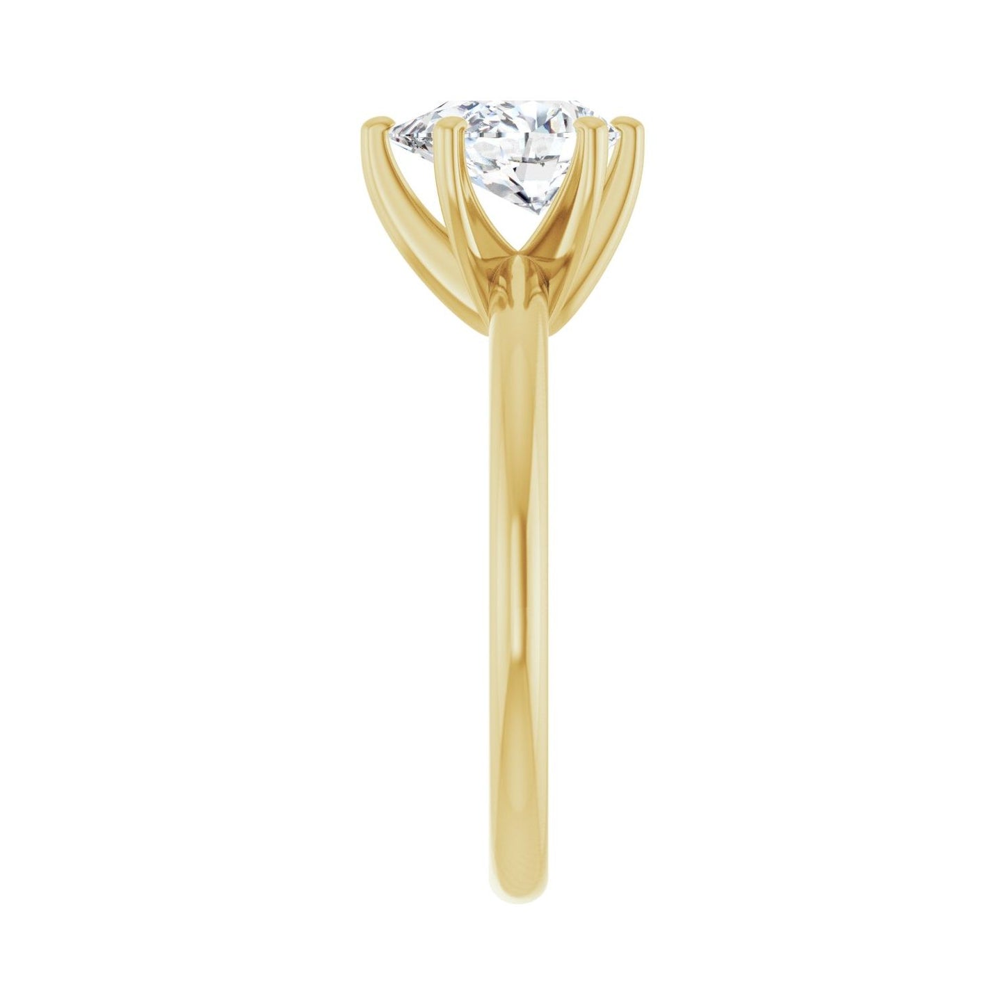 Pear Engagement Ring | Metal Type=14K Yellow Gold | Center Stone Size=1.5 CT | Image 4