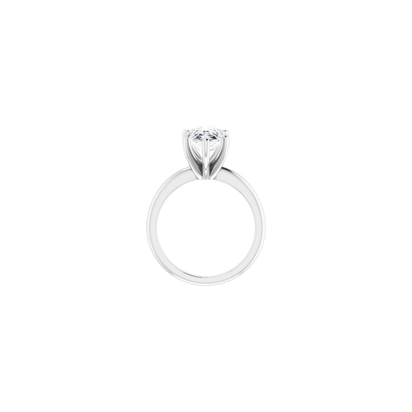 Pear Engagement Ring | Metal Type=14K White Gold | Center Stone Size=3 CT | Image 2