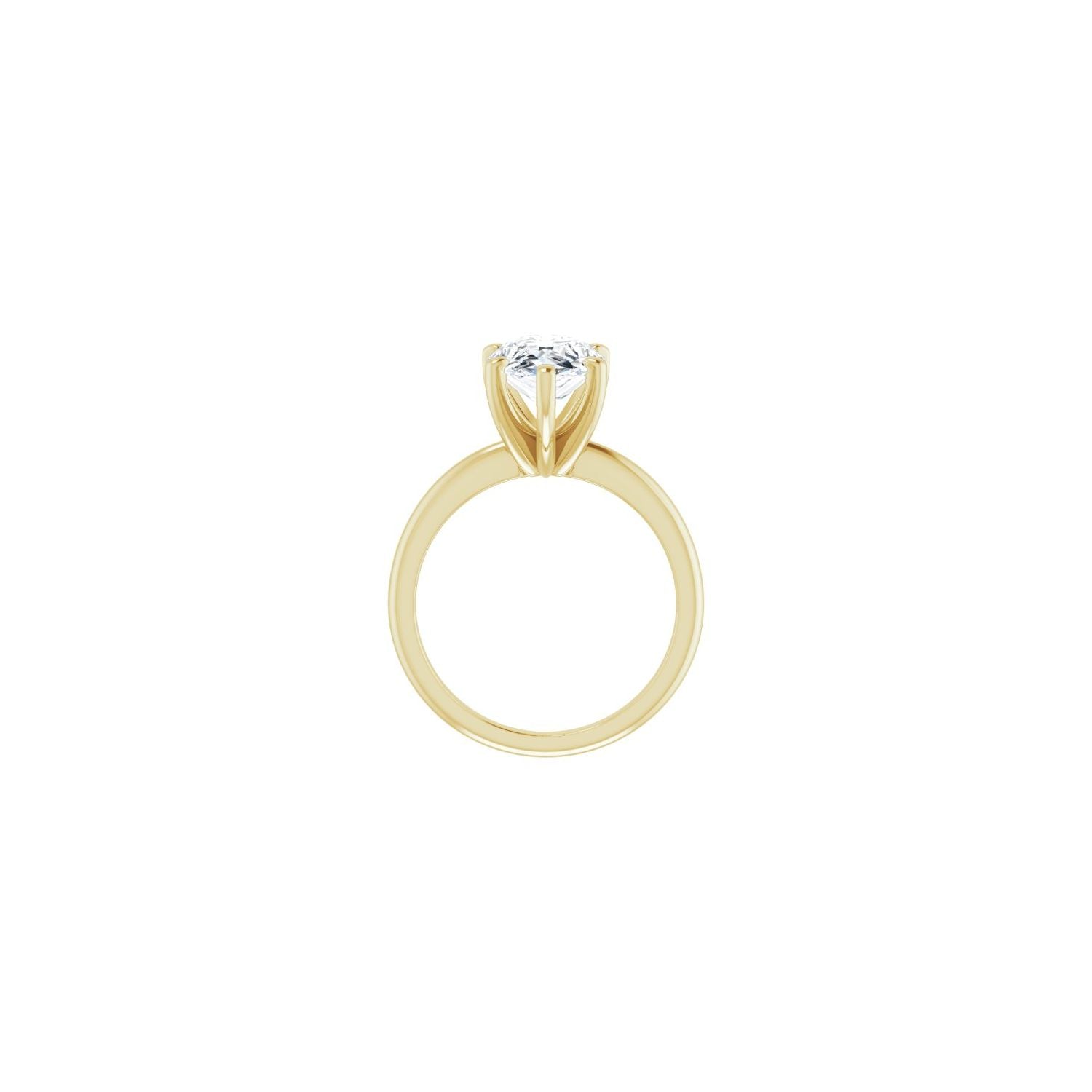 Pear Engagement Ring | Metal Type=14K Yellow Gold | Center Stone Size=3 CT | Image 2