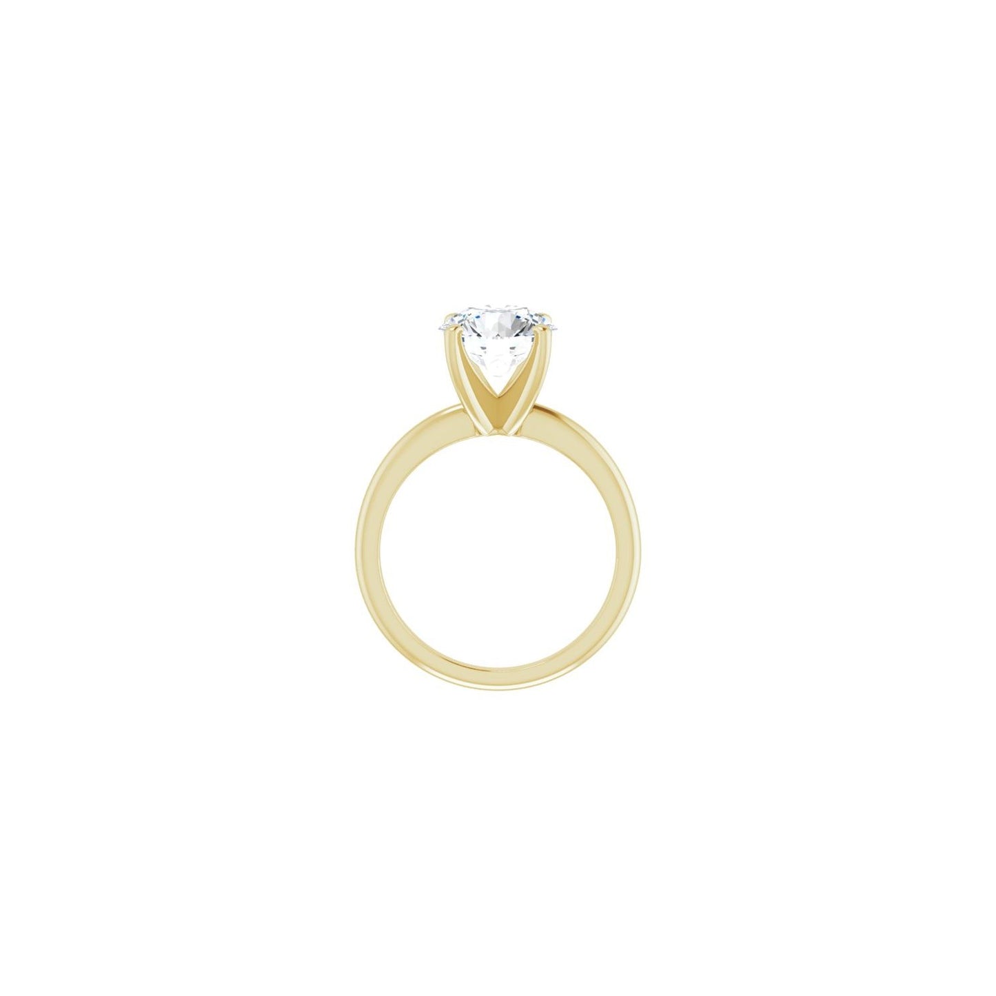 Round Engagement Ring | Metal Type=14K Yellow Gold | Center Stone Size=2.5 CT | Image 2