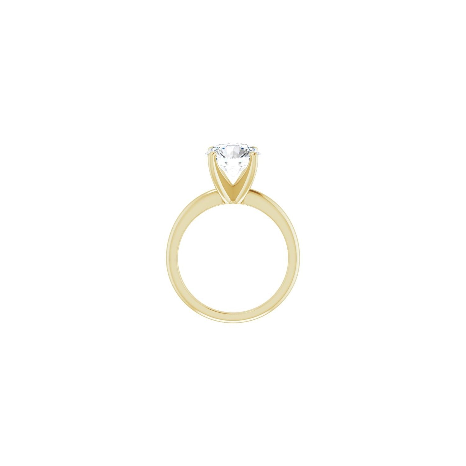 Round Engagement Ring | Metal Type=14K Yellow Gold | Center Stone Size=2.5 CT | Image 2