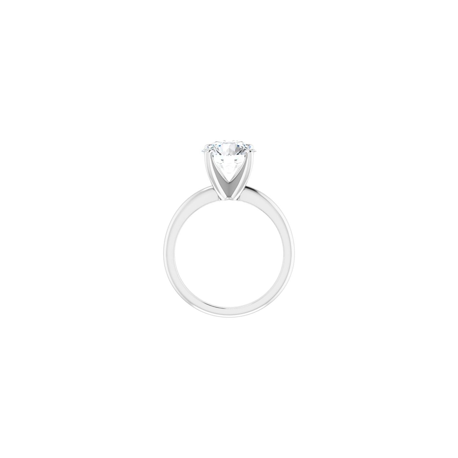 Round Engagement Ring | Metal Type=14K White Gold | Center Stone Size=2.5 CT | Image 2