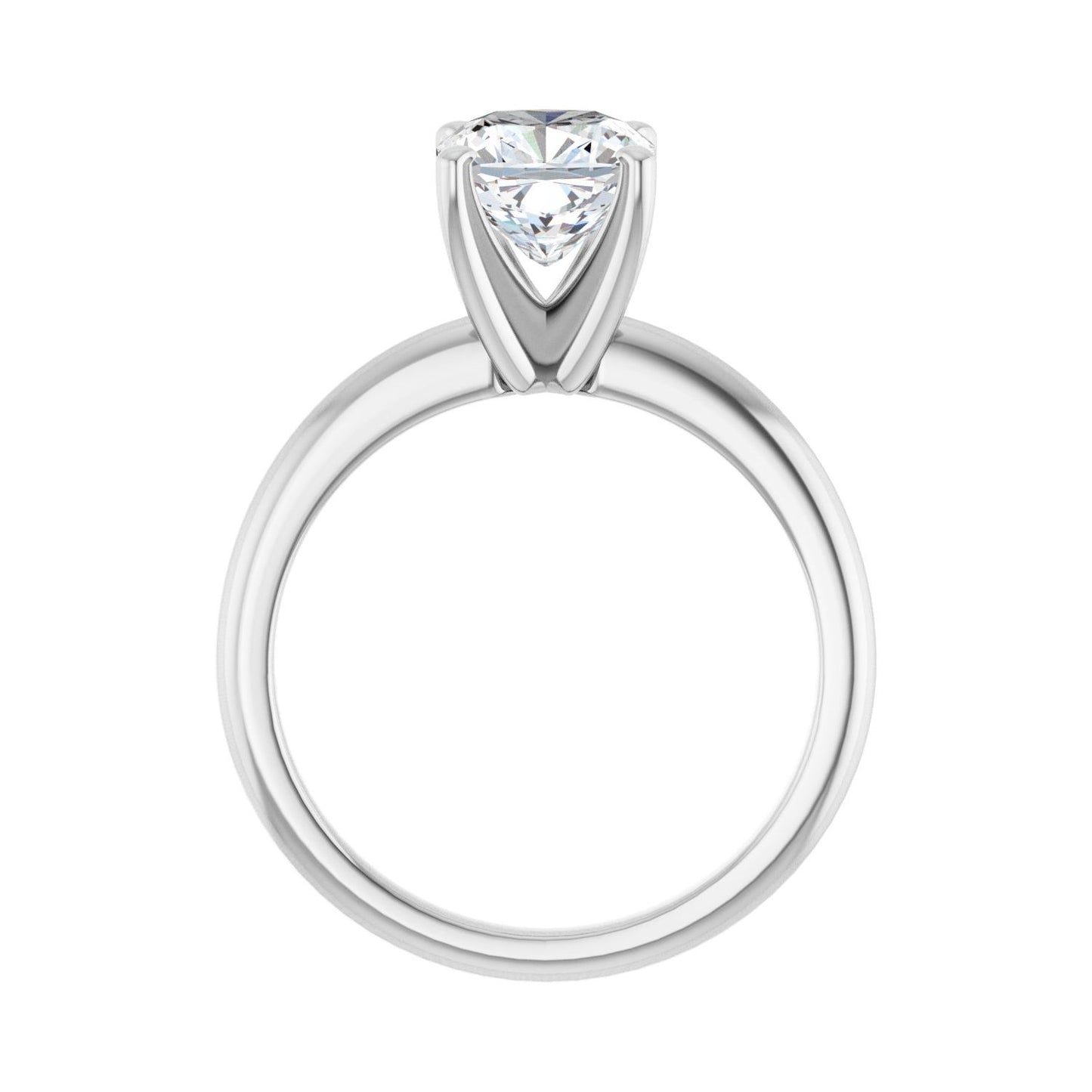 Cushion Engagement Ring | Metal Type=14K White Gold | Center Stone Size=2 CT | Image 2