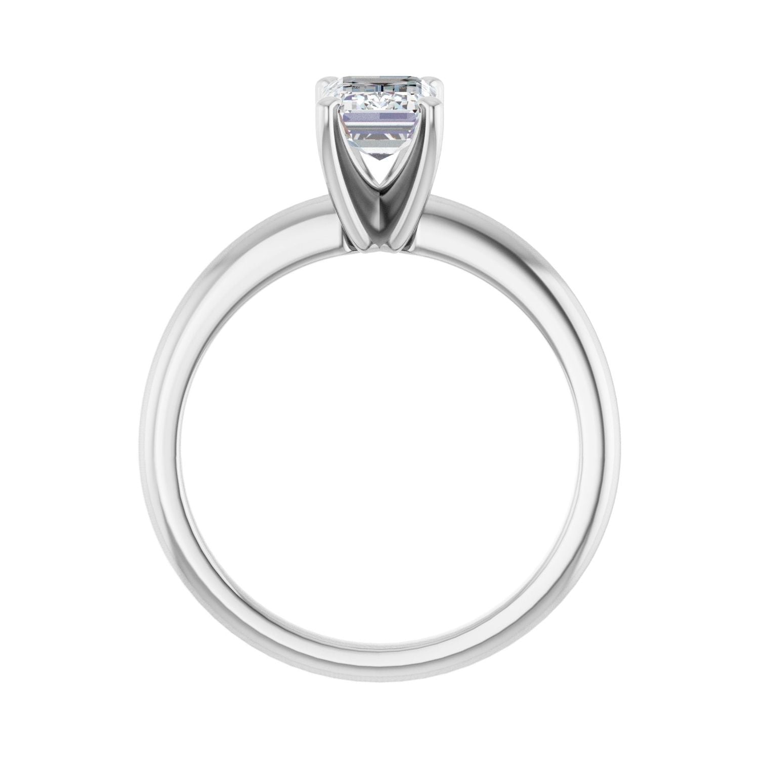 Emerald Engagement Ring | Metal Type=14K White Gold | Center Stone Size=1.5 CT | Image 2