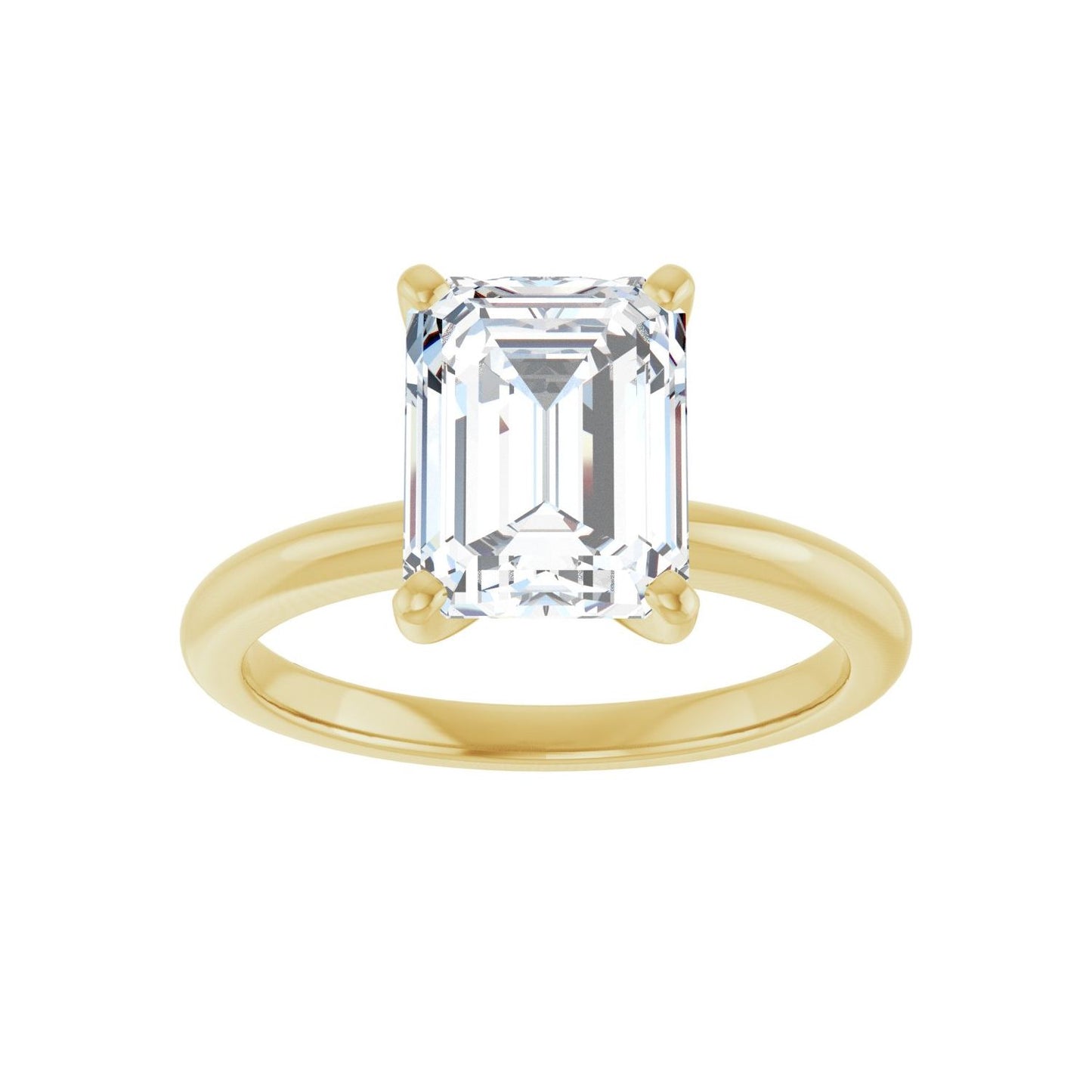 Emerald Engagement Ring | Metal Type=14K Yellow Gold | Center Stone Size=2.5 CT | Image 3
