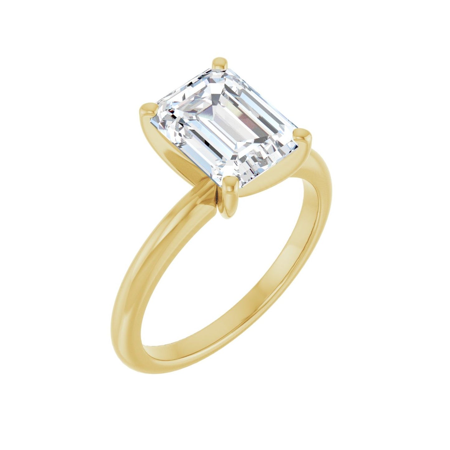 Emerald Engagement Ring | Metal Type=14K Yellow Gold | Center Stone Size=2.5 CT | Image 1