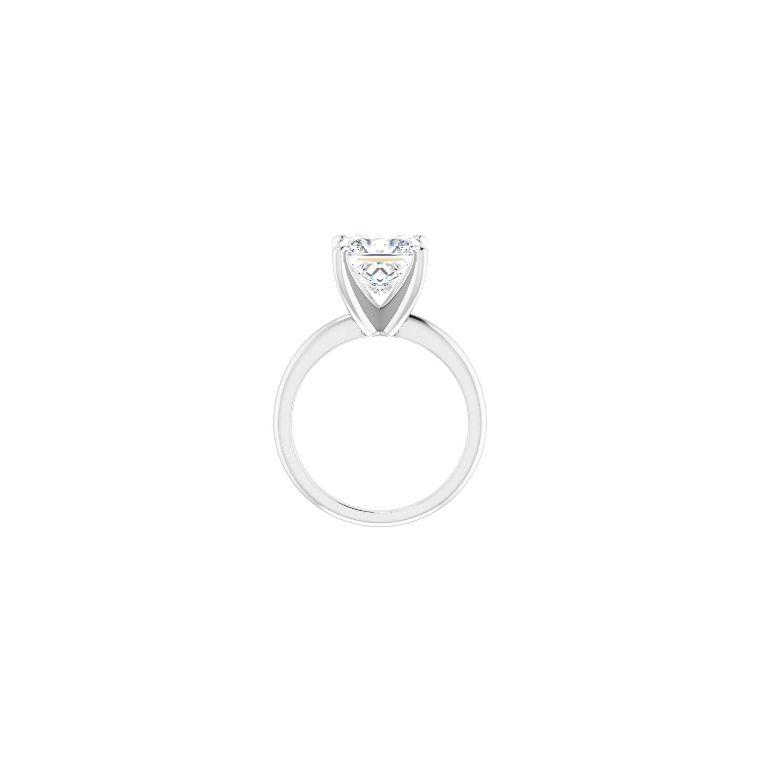 Square Engagement Ring | Metal Type=14K White Gold | Center Stone Size=3 CT | Image 2