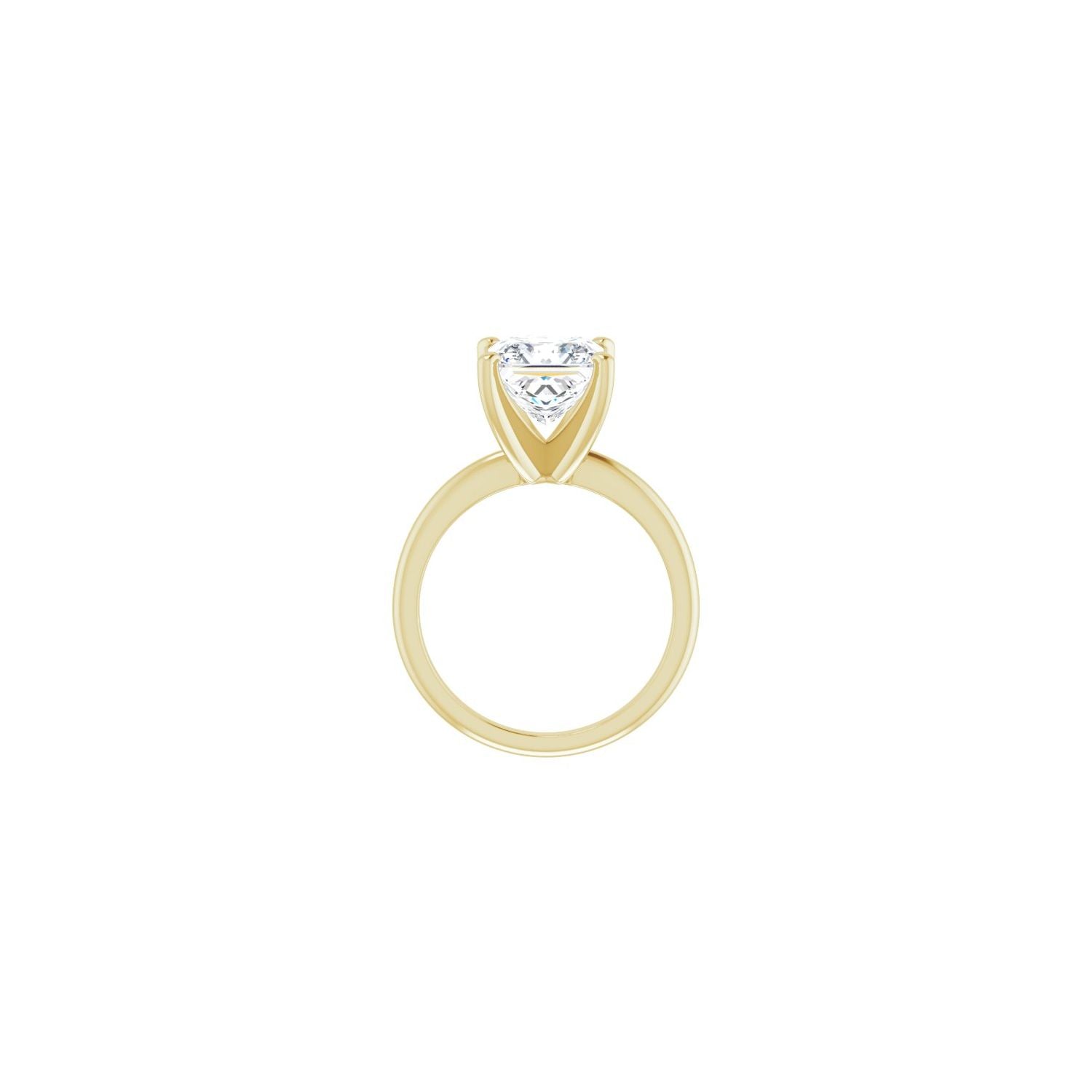 Square Engagement Ring | Metal Type=14K Yellow Gold | Center Stone Size=3 CT | Image 2