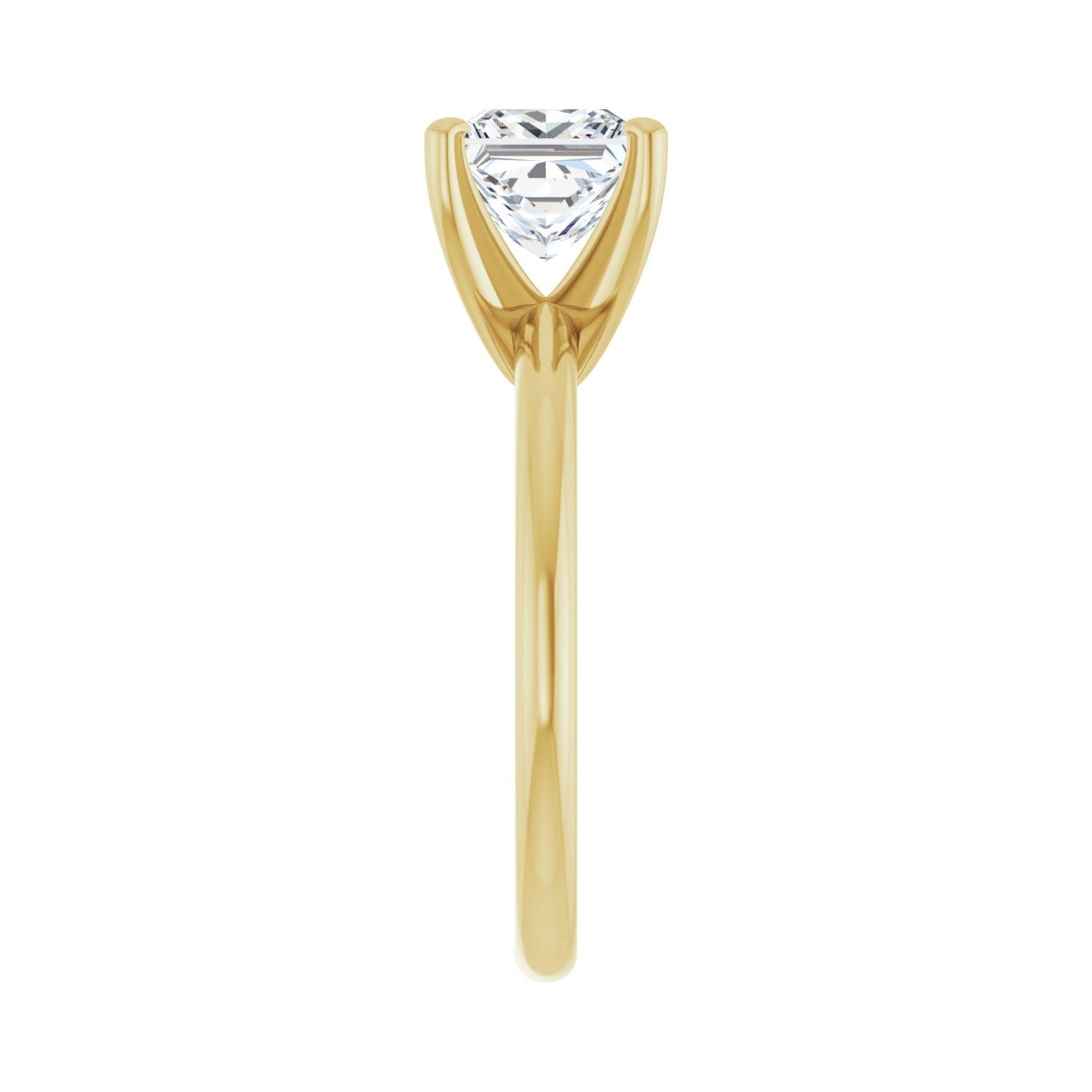Square Engagement Ring | Metal Type=14K Yellow Gold | Center Stone Size=1.5 CT | Image 4