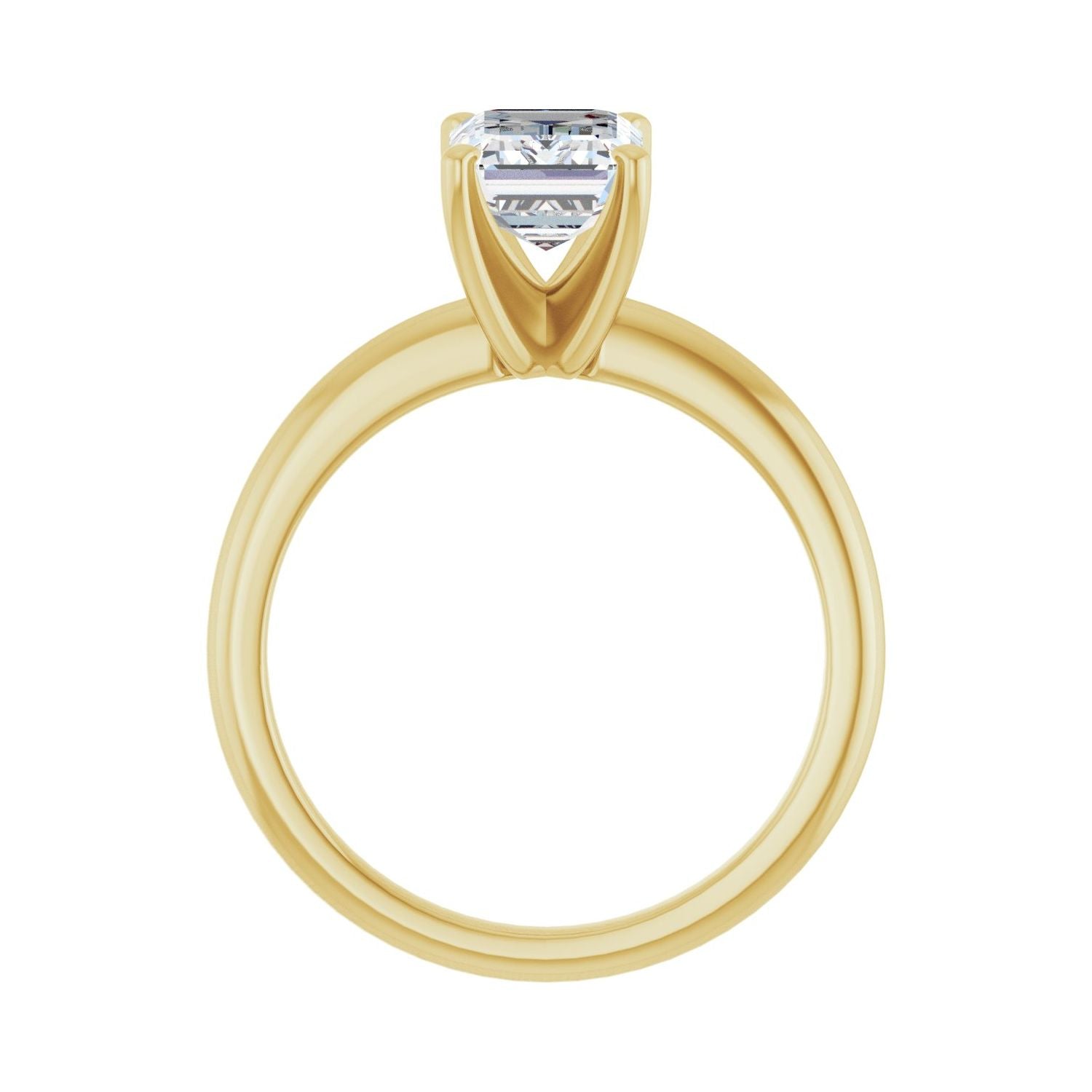 Emerald Engagement Ring | Metal Type=14K Yellow Gold | Center Stone Size=2 CT | Image 2
