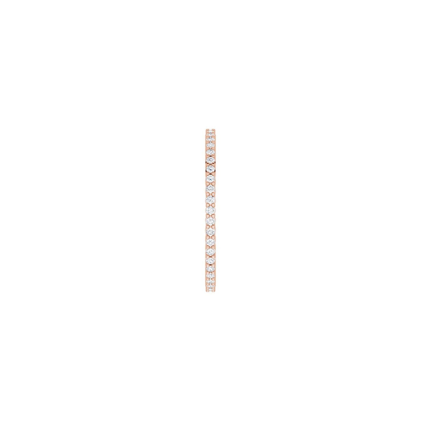 Shared-Prong Eternity Band - Round 1MM-2.5MM | Metal Type=14K Rose Gold | Diamond Size=1MM | Image 1