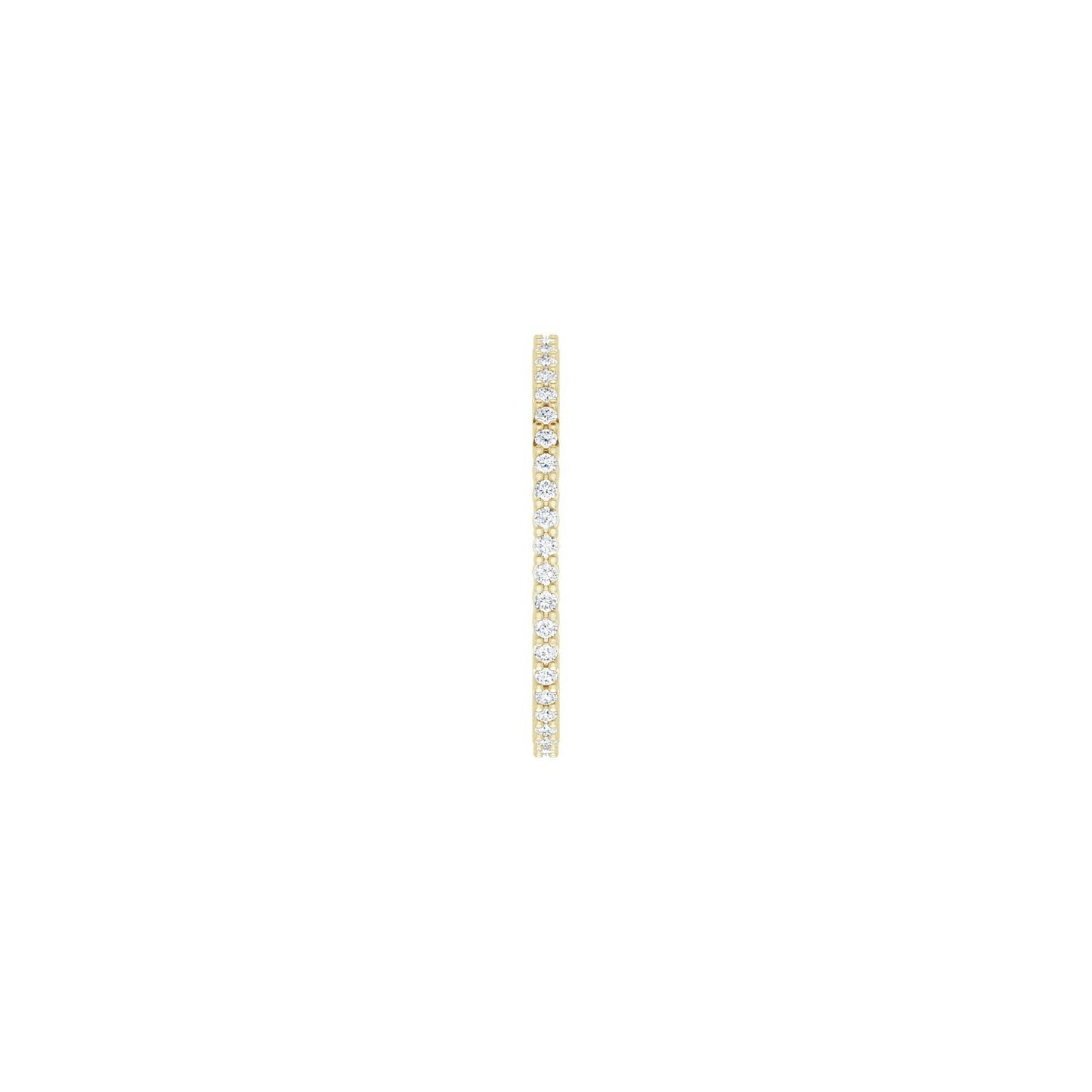 Shared-Prong Eternity Band - Round 1MM-2.5MM | Metal Type=14K Yellow Gold | Diamond Size=1MM | Image 1
