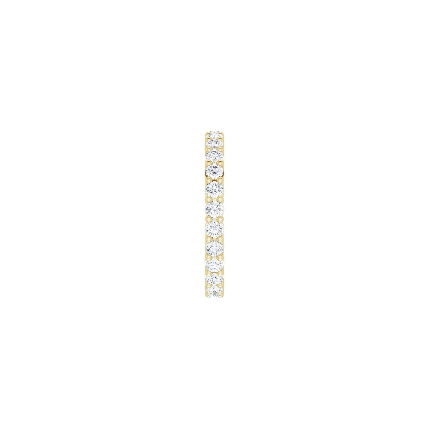 Shared-Prong Eternity Band - Round 1MM-2.5MM | Metal Type=14K Yellow Gold | Diamond Size=2MM | Image 1