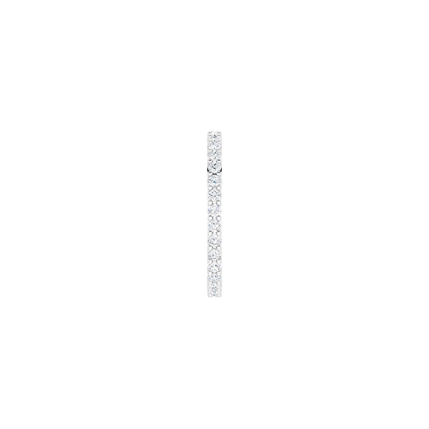 Shared-Prong Eternity Band - Round 1MM-2.5MM | Metal Type=14K White Gold | Diamond Size=1.5MM | Image 1
