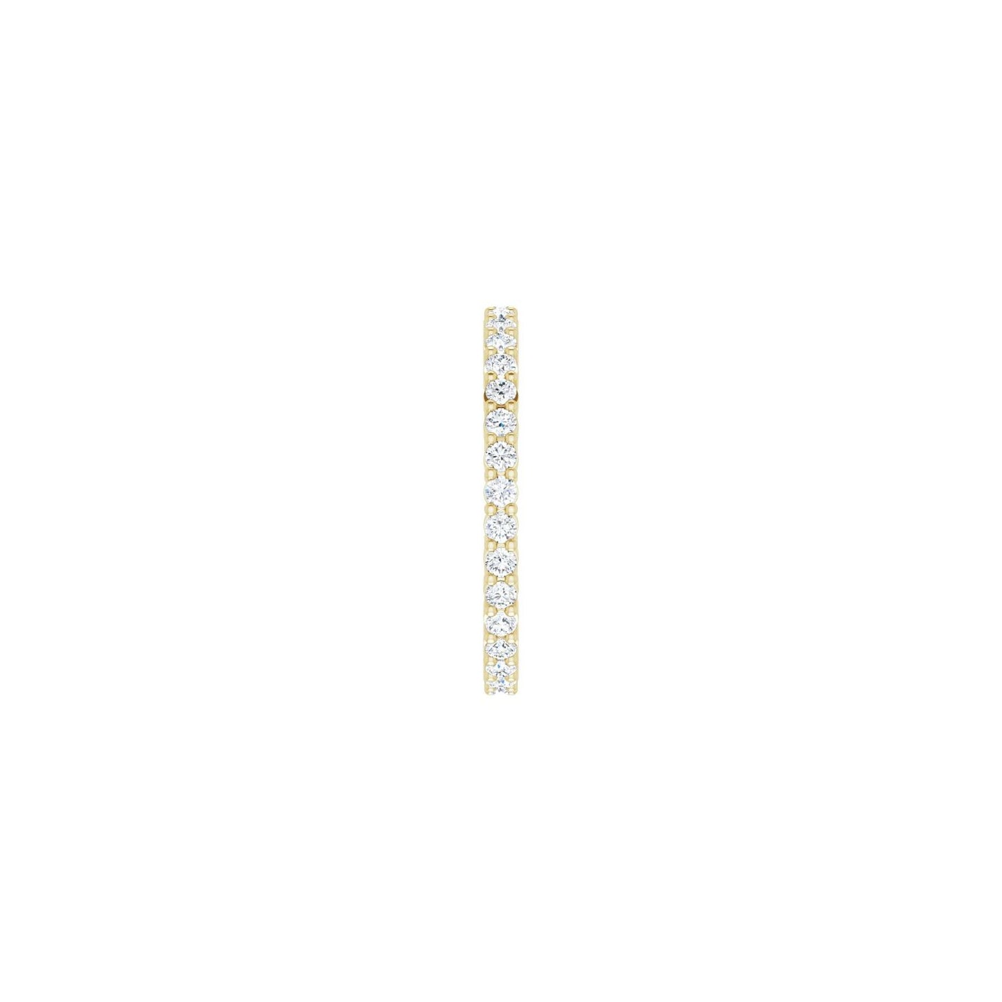 Shared-Prong Eternity Band - Round 1MM-2.5MM | Metal Type=14K Yellow Gold | Diamond Size=1.5MM | Image 1
