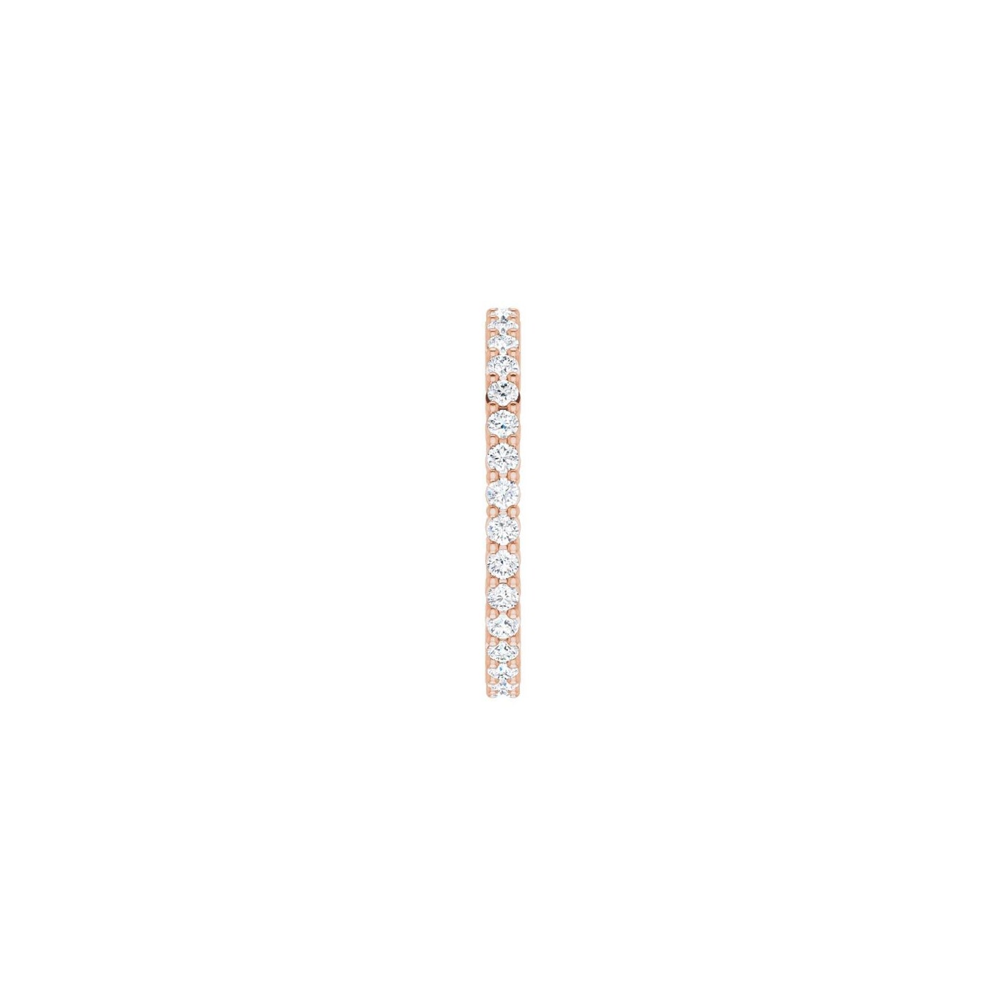Shared-Prong Eternity Band - Round 1MM-2.5MM | Metal Type=14K Rose Gold | Diamond Size=1.5MM | Image 1