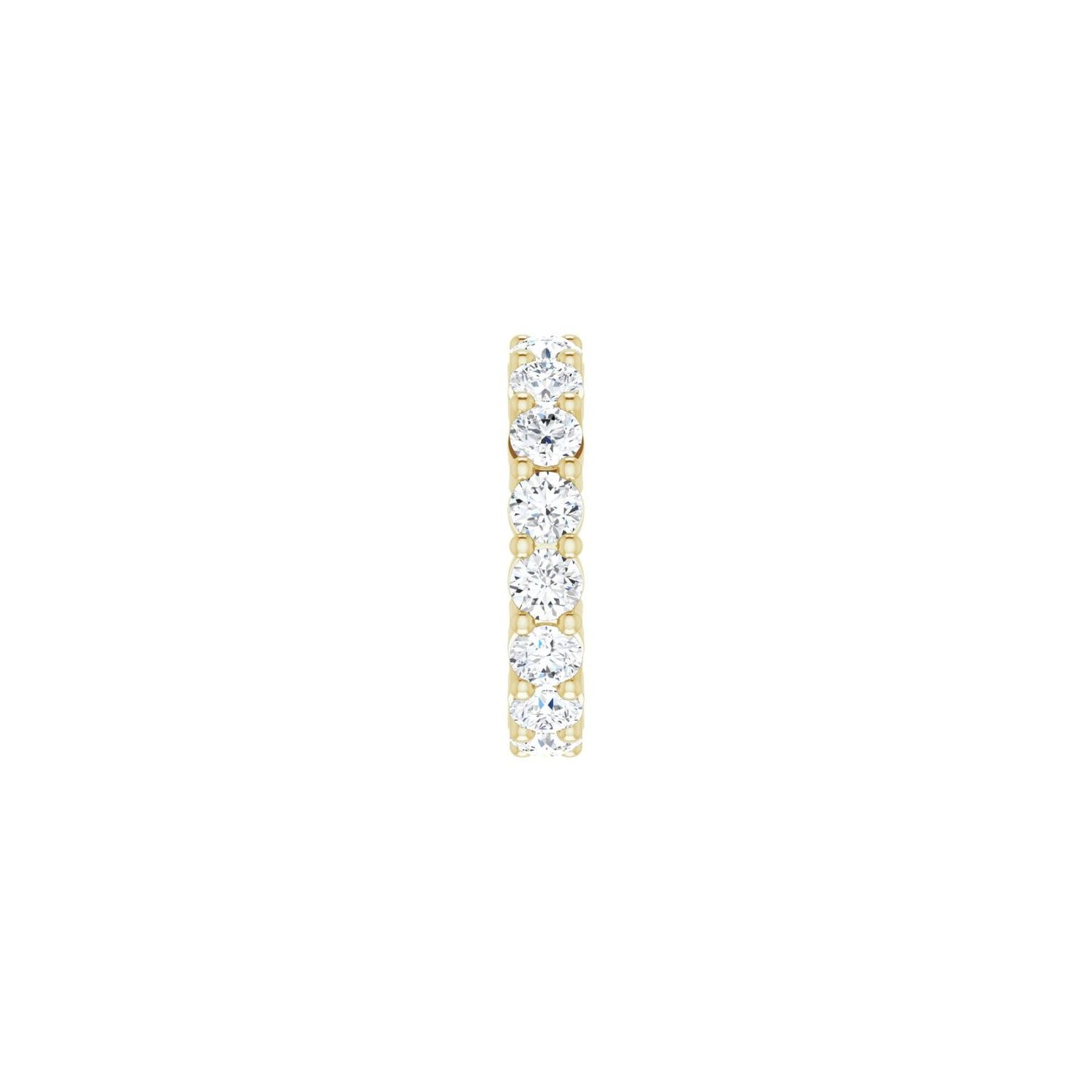 Shared-Prong Eternity Band - Round 3MM-4MM | Metal Type=14K Yellow Gold | Diamond Size=3.5MM | Image 1