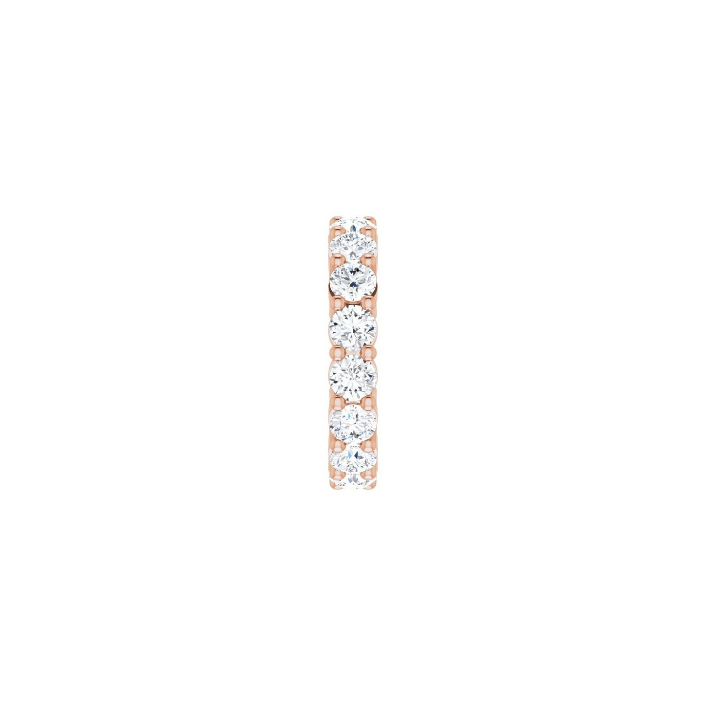 Shared-Prong Eternity Band - Round 3MM-4MM | Metal Type=14K Rose Gold | Diamond Size=3.5MM | Image 1
