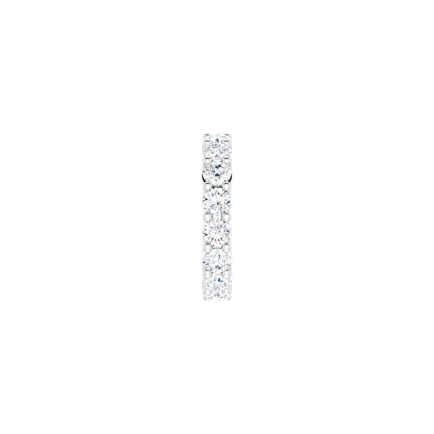 Shared-Prong Eternity Band - Round 3MM-4MM | Metal Type=14K White Gold | Diamond Size=3.5MM | Image 1