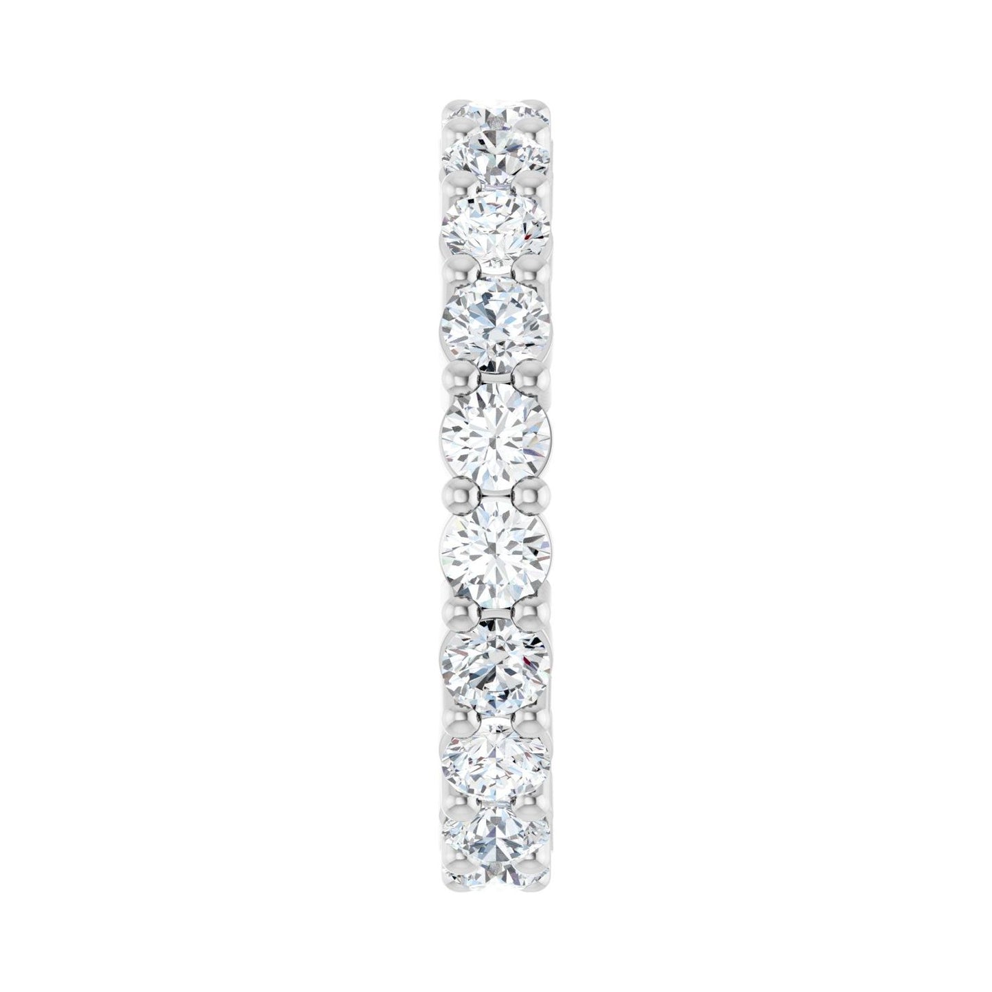 Shared-Prong Eternity Band - Round 3MM-4MM | Metal Type=Platinum | Diamond Size=3MM | Image 1