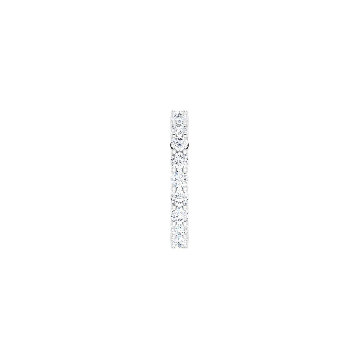 Shared-Prong Eternity Band - Round 3MM-4MM | Metal Type=14K White Gold | Diamond Size=3MM | Image 1