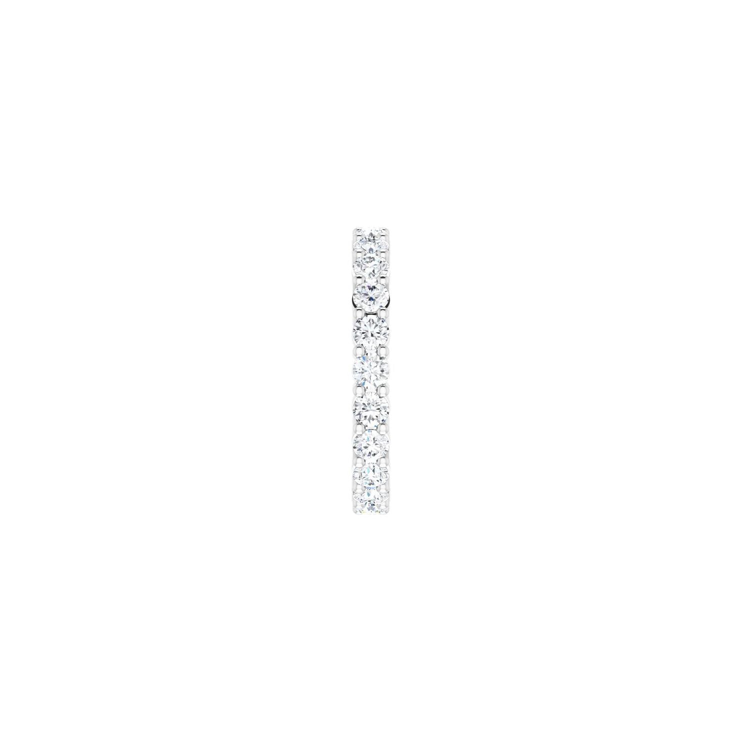 Shared-Prong Eternity Band - Round 3MM-4MM | Metal Type=14K White Gold | Diamond Size=3MM | Image 1