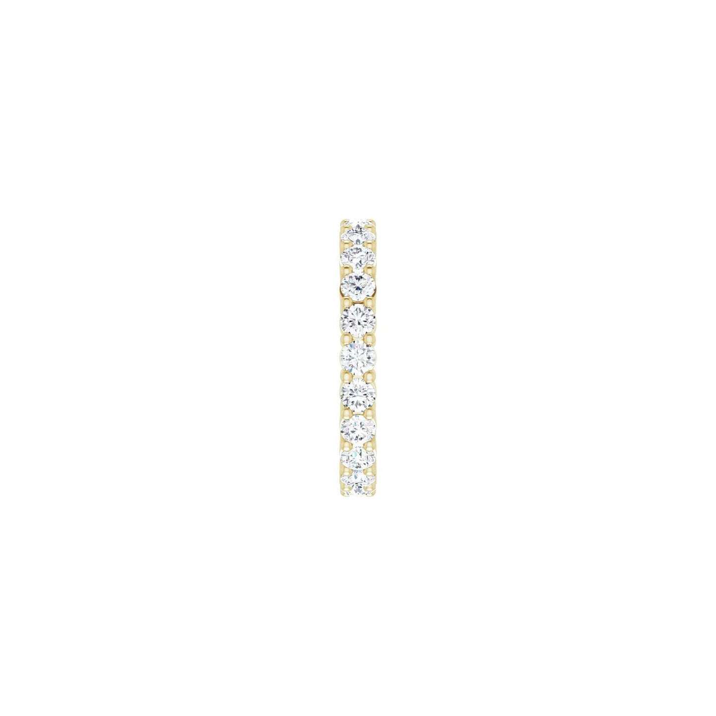 Shared-Prong Eternity Band - Round 3MM-4MM | Metal Type=14K Yellow Gold | Diamond Size=3MM | Image 1
