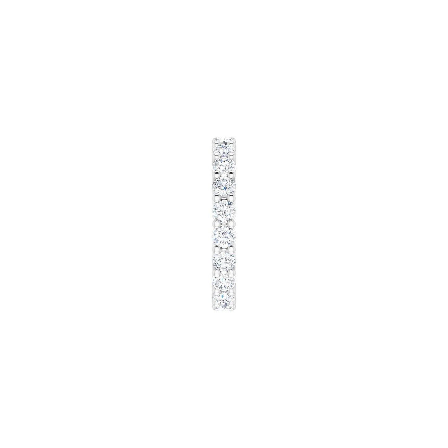 Shared-Prong Eternity Band - Round 1MM-2.5MM | Metal Type=Platinum | Diamond Size=2.5MM | Image 1