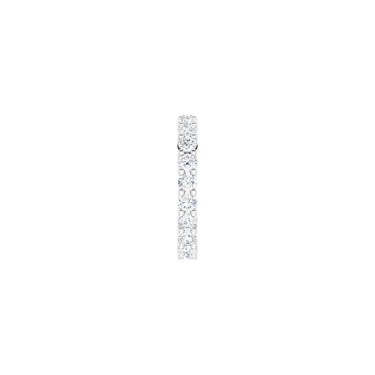 Shared-Prong Eternity Band - Round 1MM-2.5MM | Metal Type=14K White Gold | Diamond Size=2.5MM | Image 1