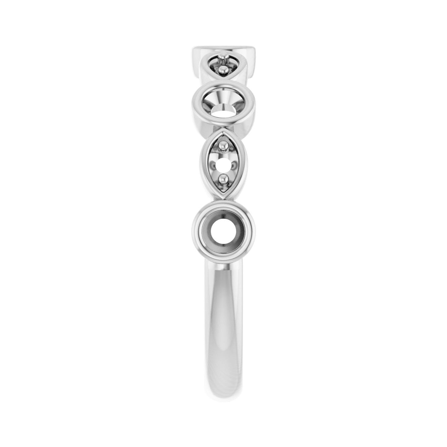 Anniversary Band - Round 1MM-2.5MM | Metal Type=14K White Gold | Diamond Size=2.5MM | Image 1