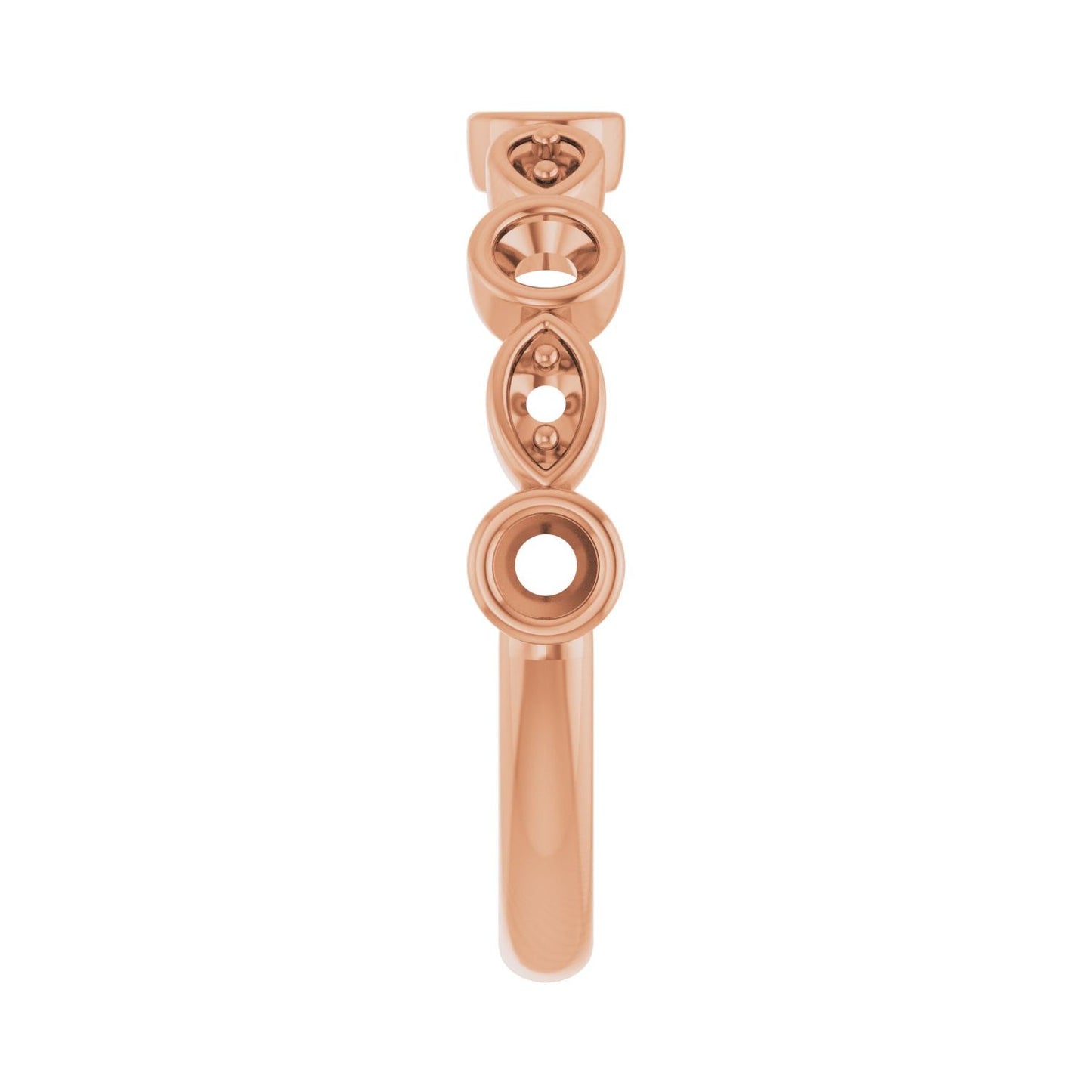 Anniversary Band - Round 1MM-2.5MM | Metal Type=14K Rose Gold | Diamond Size=2.5MM | Image 1