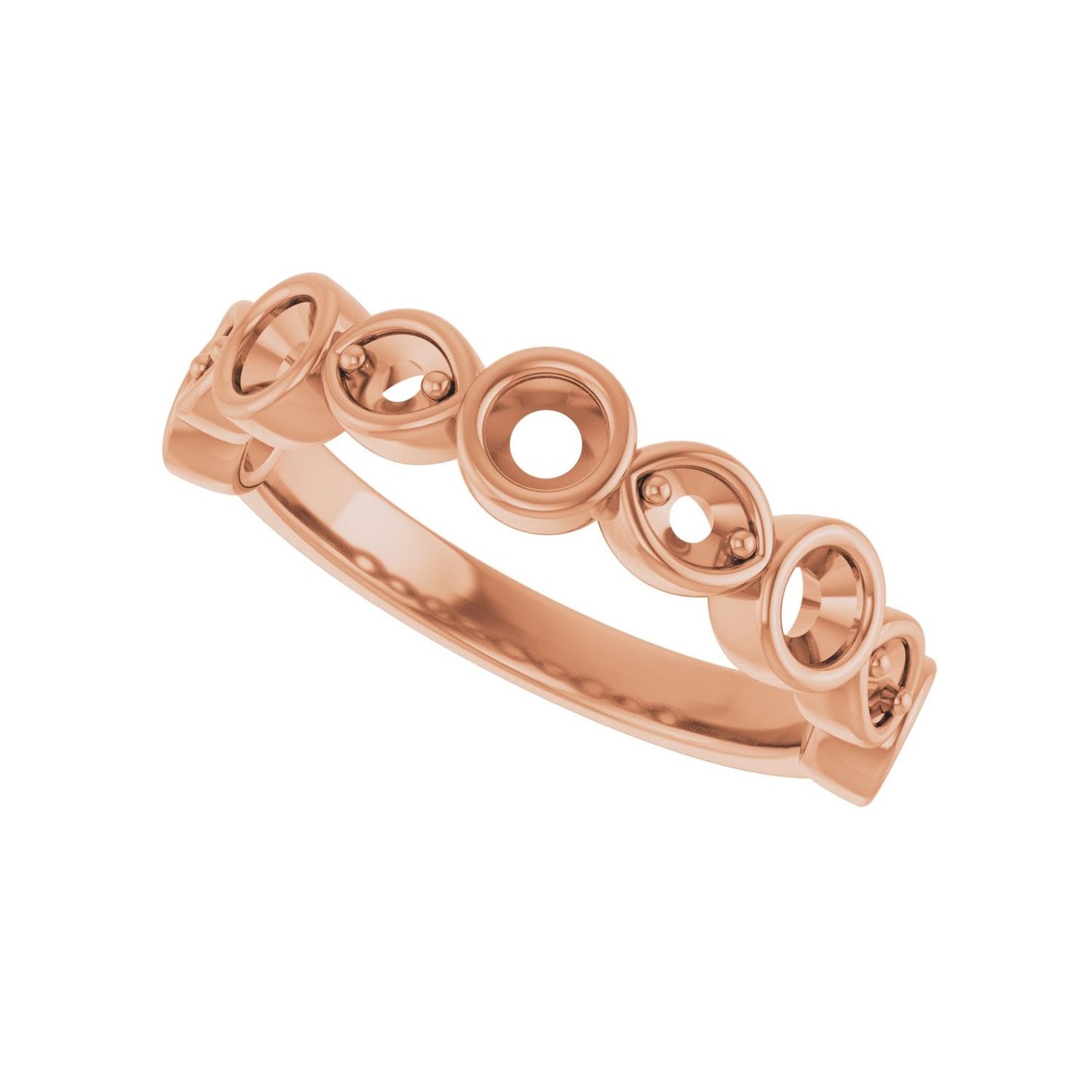 Anniversary Band - Round 3MM-4MM | Metal Type=14K Rose Gold | Diamond Size=3MM | Image 2