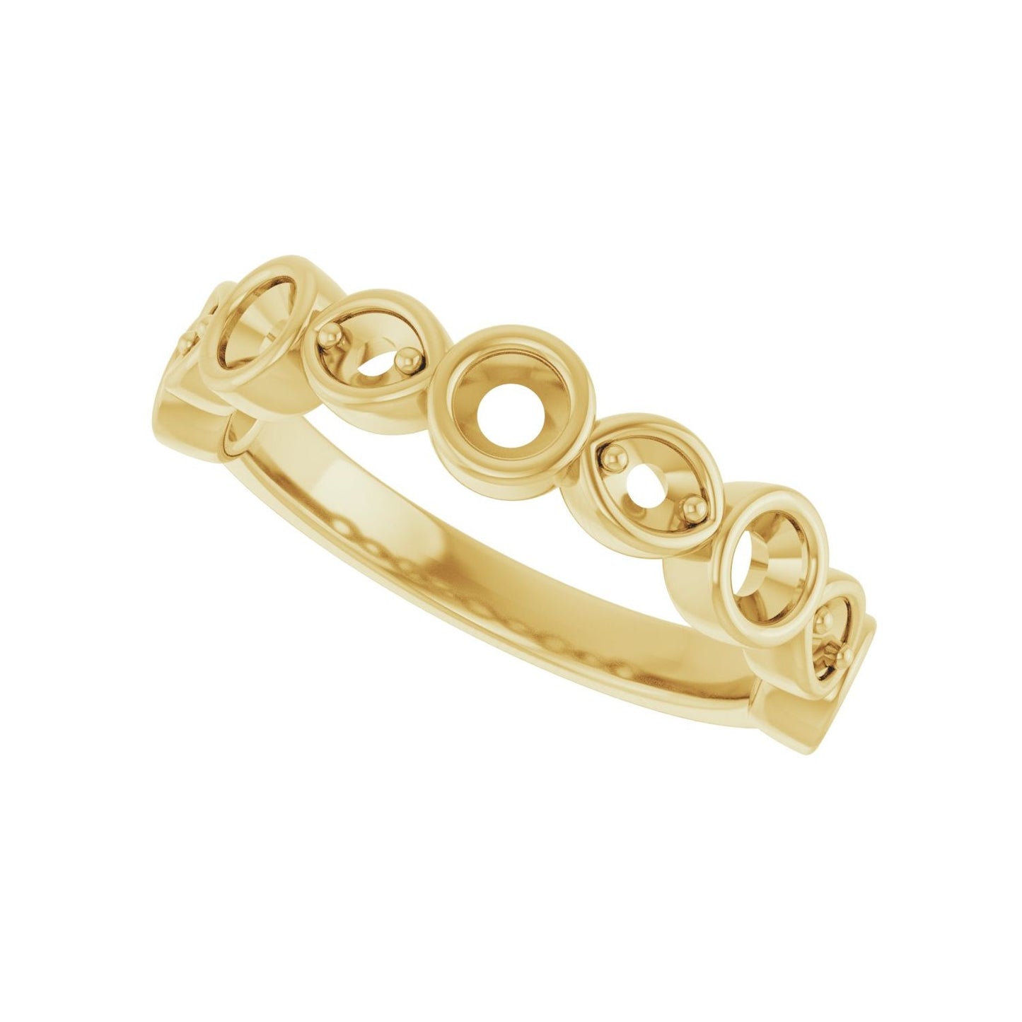Anniversary Band - Round 3MM-4MM | Metal Type=14K Yellow Gold | Diamond Size=3MM | Image 2