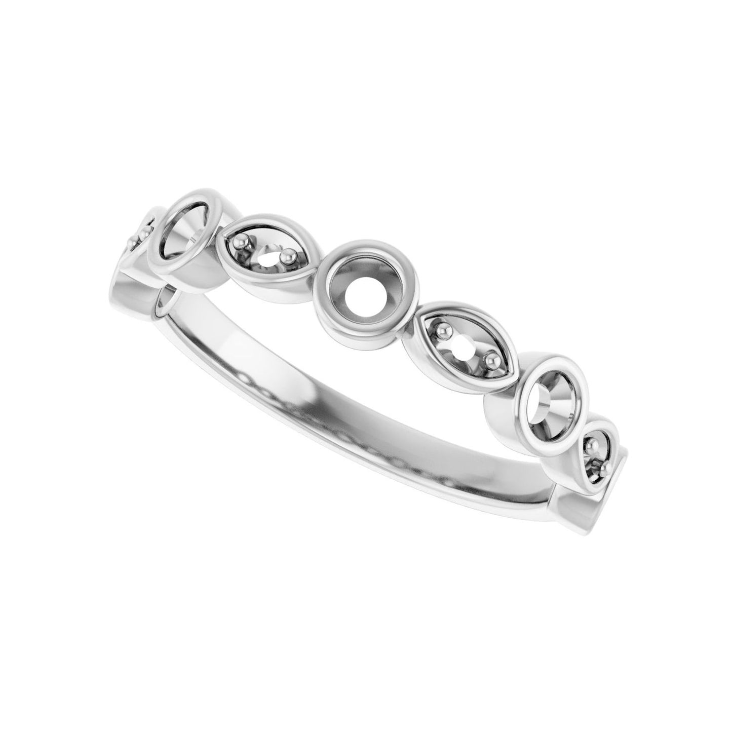Anniversary Band - Round 1MM-2.5MM | Metal Type=14K White Gold | Diamond Size=2.5MM | Image 2