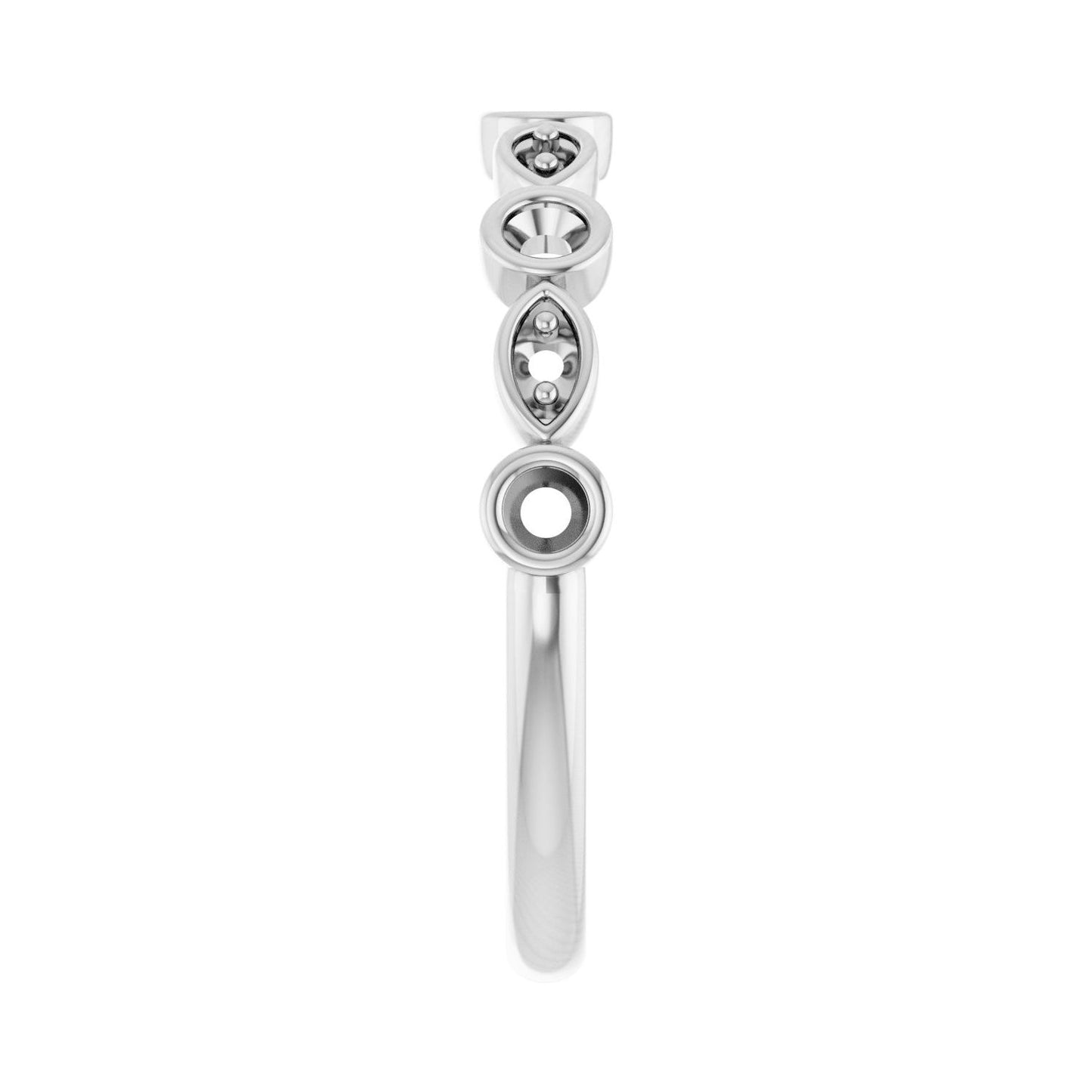 Anniversary Band - Round 1MM-2.5MM | Metal Type=14K White Gold | Diamond Size=2MM | Image 1