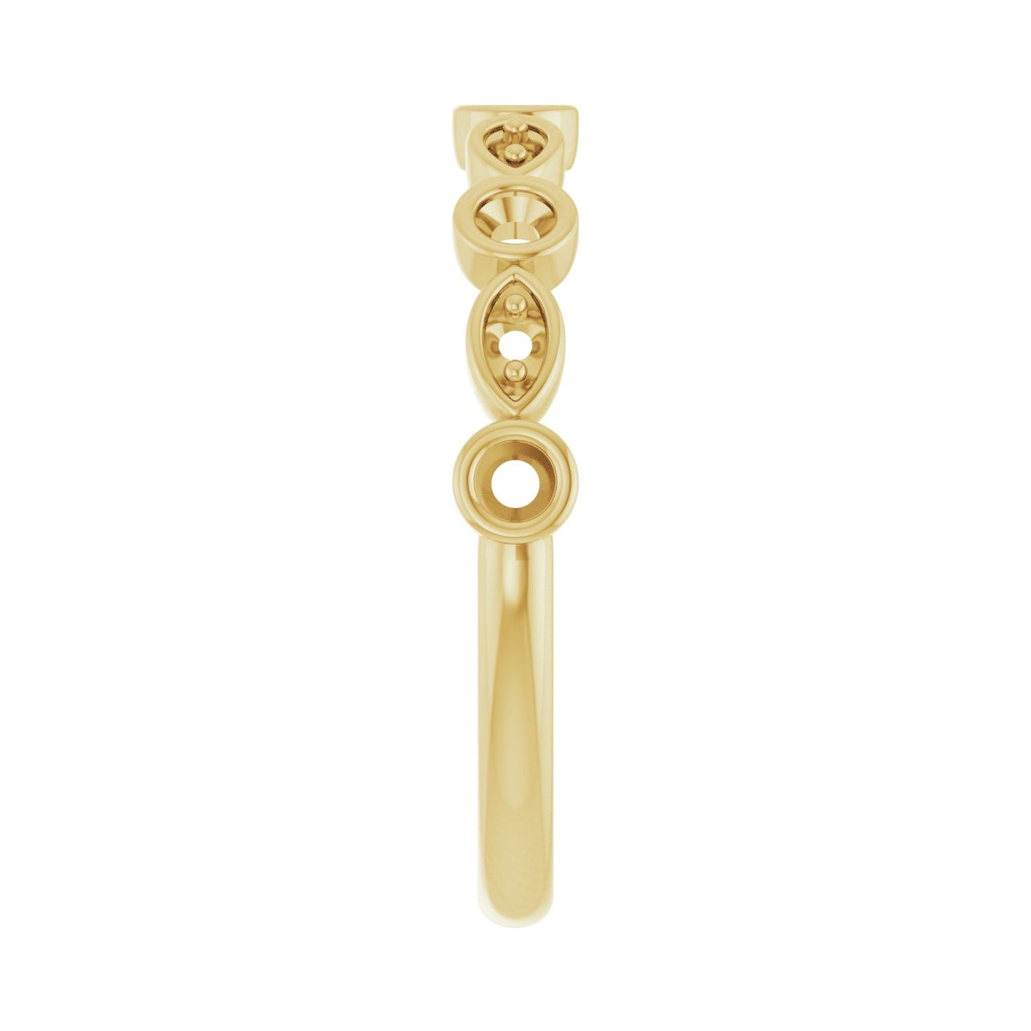 Anniversary Band - Round 1MM-2.5MM | Metal Type=14K Yellow Gold | Diamond Size=2MM | Image 1