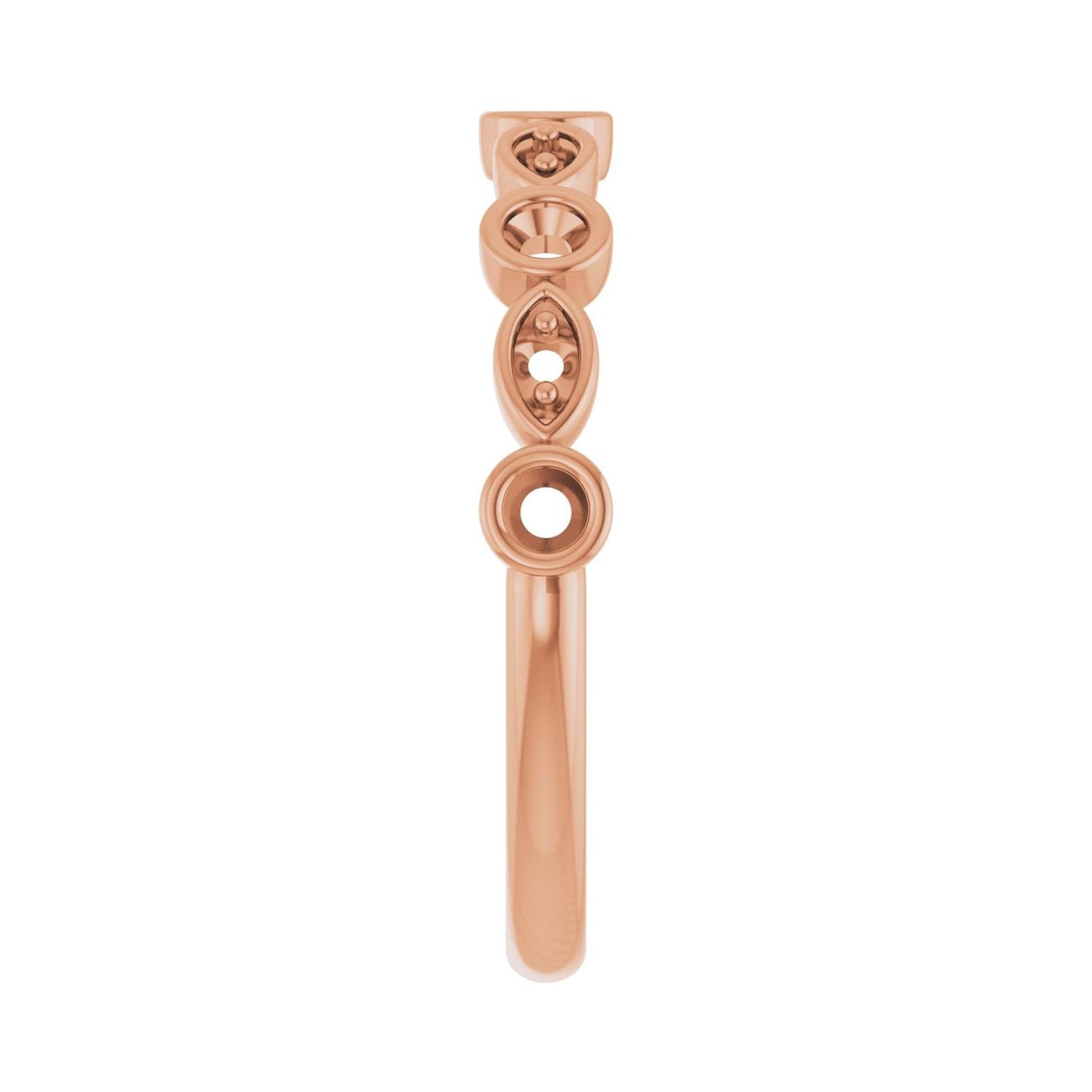 Anniversary Band - Round 1MM-2.5MM | Metal Type=14K Rose Gold | Diamond Size=2MM | Image 1