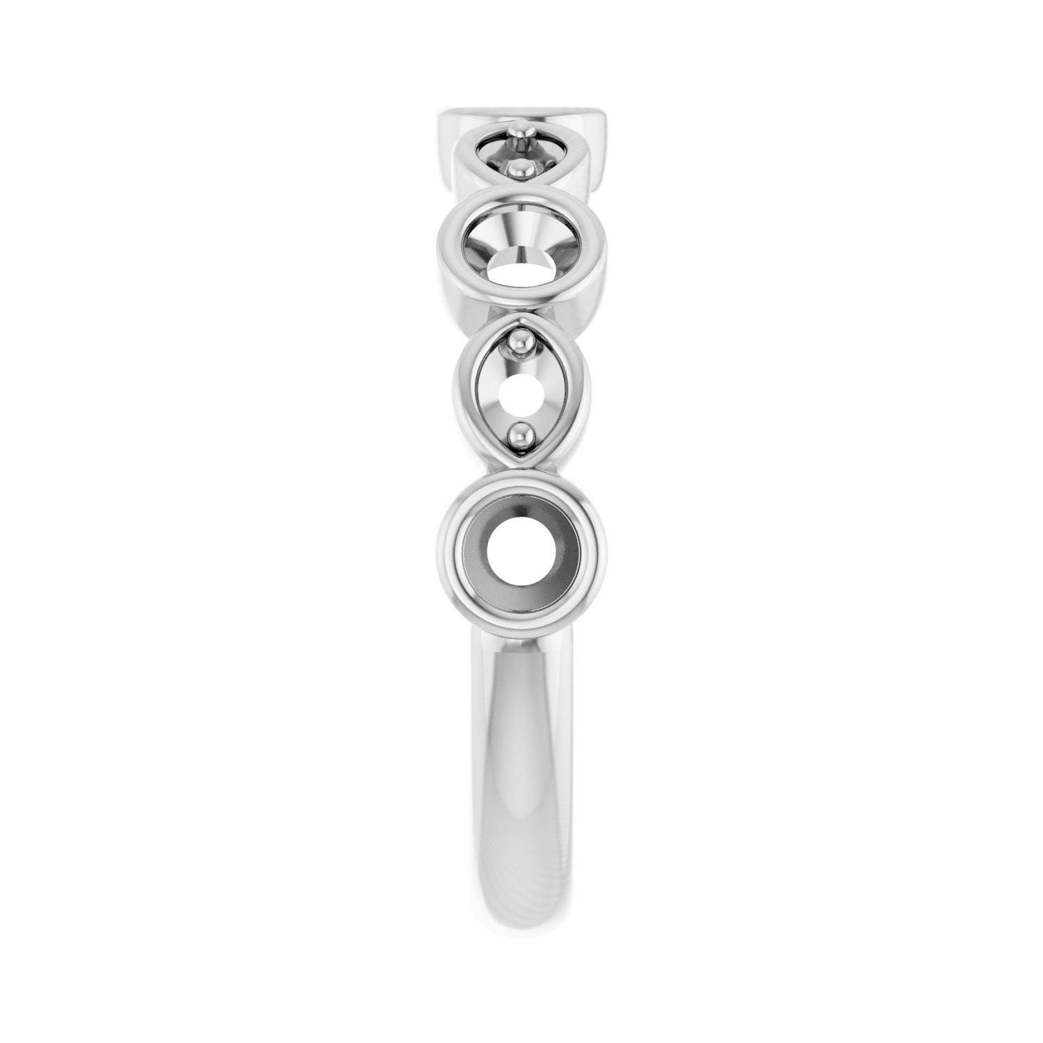Anniversary Band - Round 3MM-4MM | Metal Type=14K White Gold | Diamond Size=3MM | Image 1