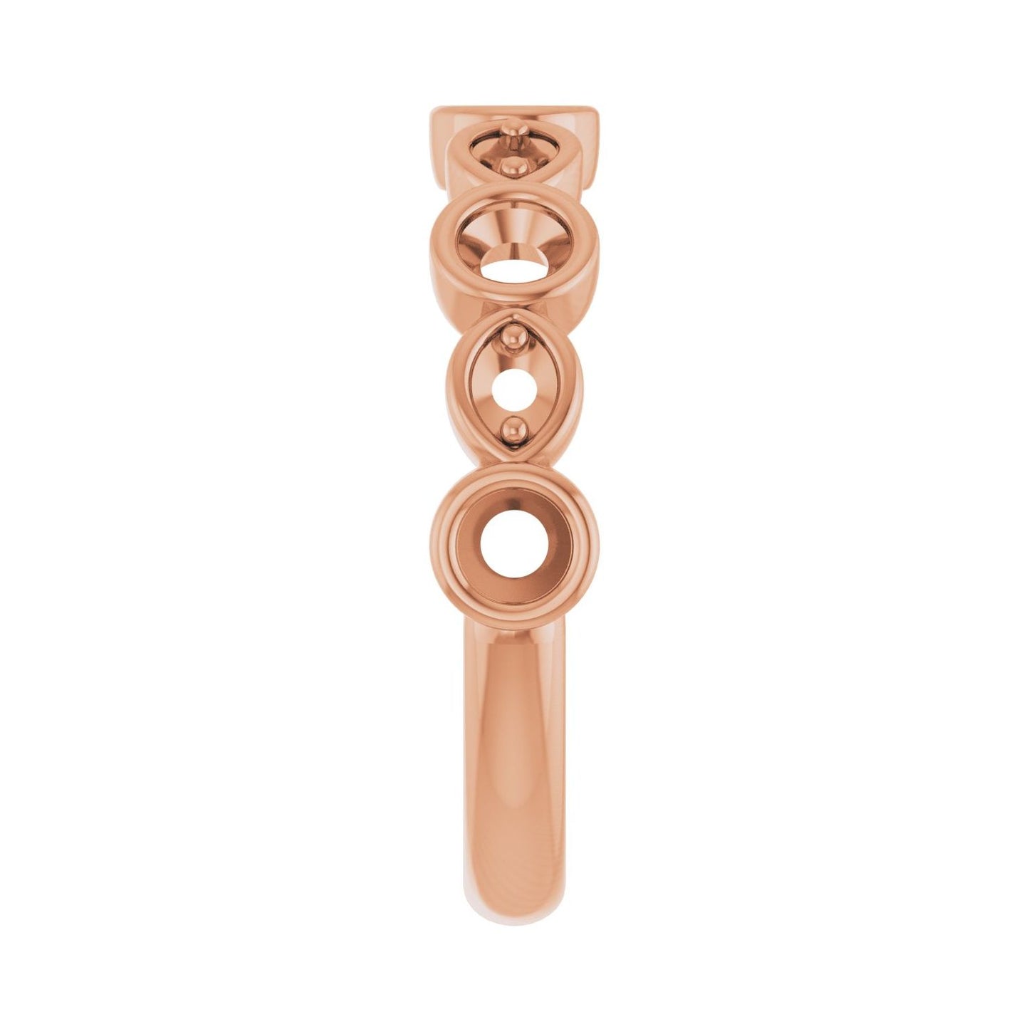 Anniversary Band - Round 3MM-4MM | Metal Type=14K Rose Gold | Diamond Size=3MM | Image 1