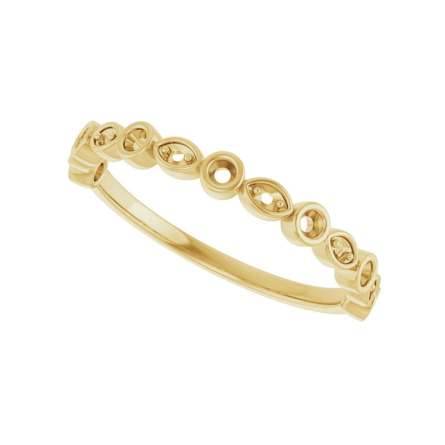 Anniversary Band - Round 1MM-2.5MM | Metal Type=14K Yellow Gold | Diamond Size=1.5MM | Image 2