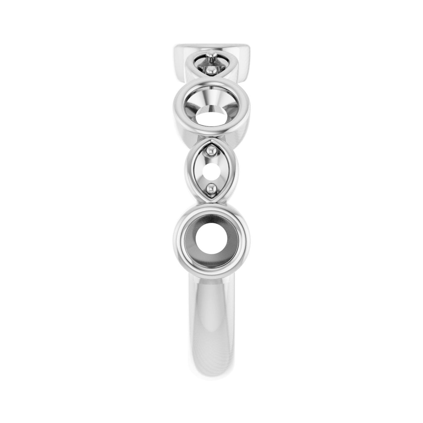 Anniversary Band - Round 3MM-4MM | Metal Type=14K White Gold | Diamond Size=3.5MM | Image 1