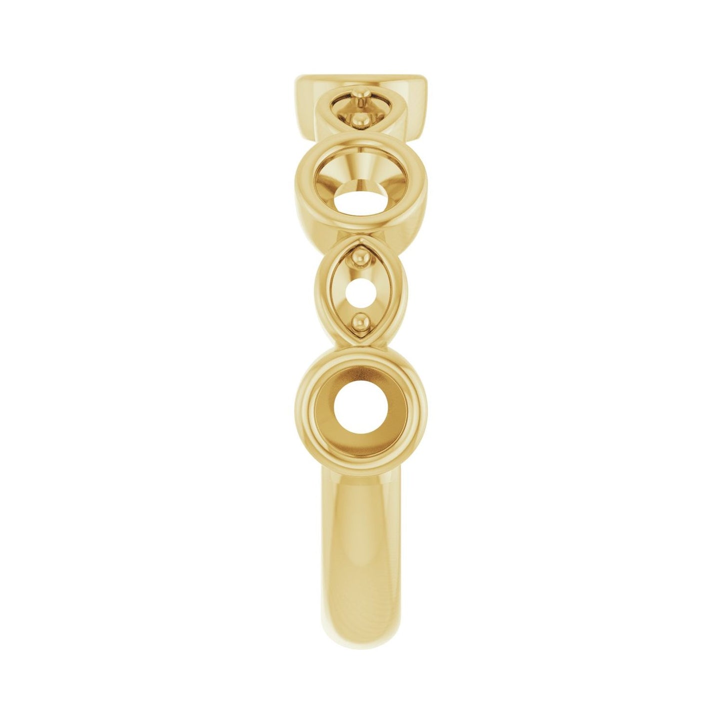 Anniversary Band - Round 3MM-4MM | Metal Type=14K Yellow Gold | Diamond Size=3.5MM | Image 1