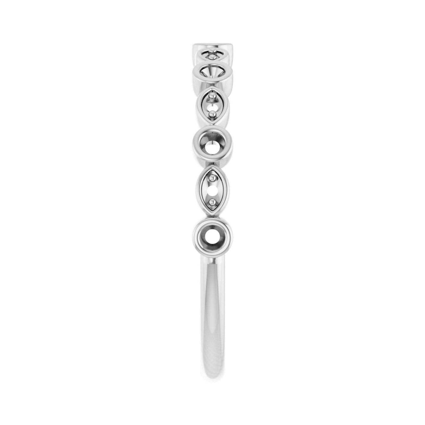 Anniversary Band - Round 1MM-2.5MM | Metal Type=14K White Gold | Diamond Size=1.5MM | Image 1