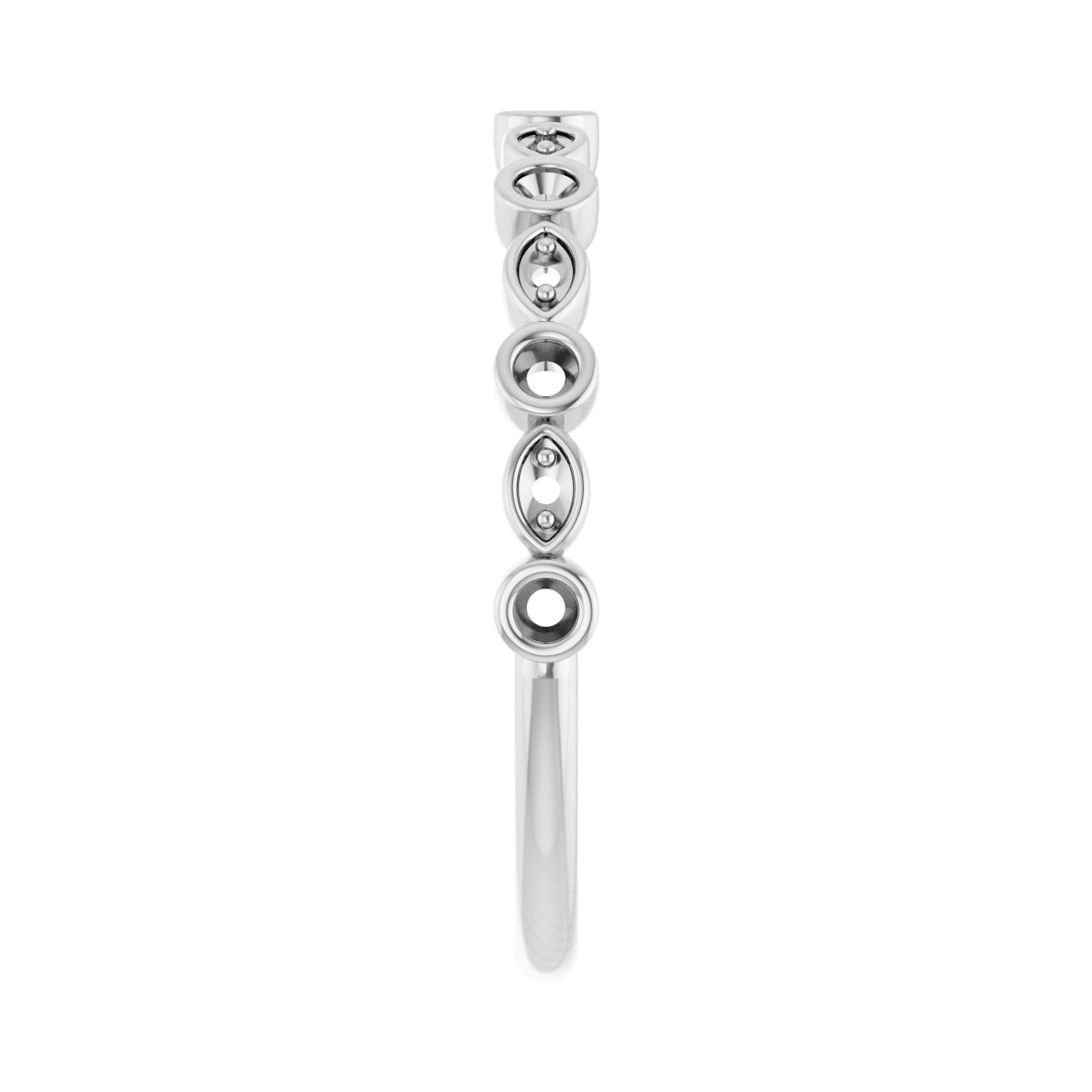Anniversary Band - Round 1MM-2.5MM | Metal Type=14K White Gold | Diamond Size=1.5MM | Image 1