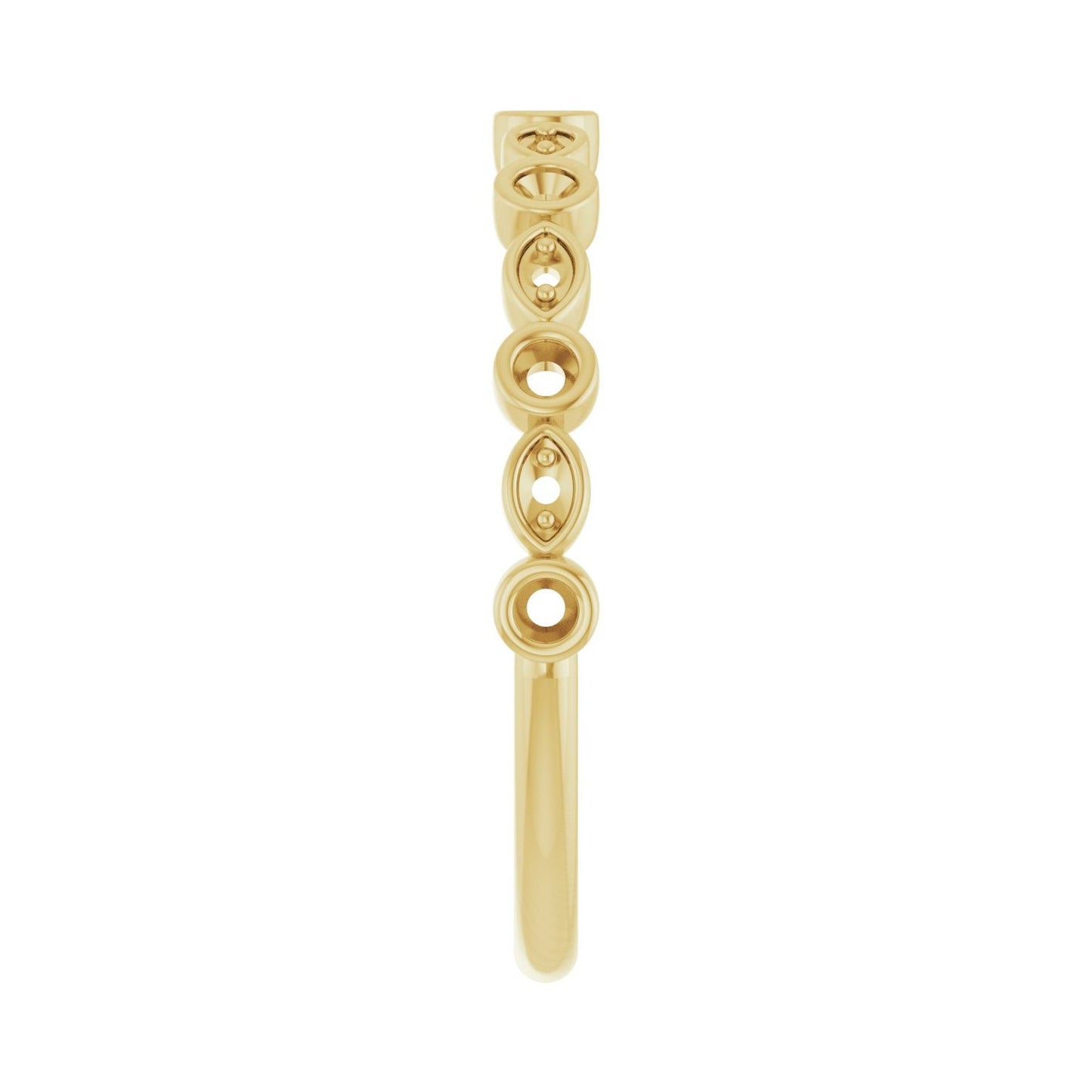 Anniversary Band - Round 1MM-2.5MM | Metal Type=14K Yellow Gold | Diamond Size=1.5MM | Image 1