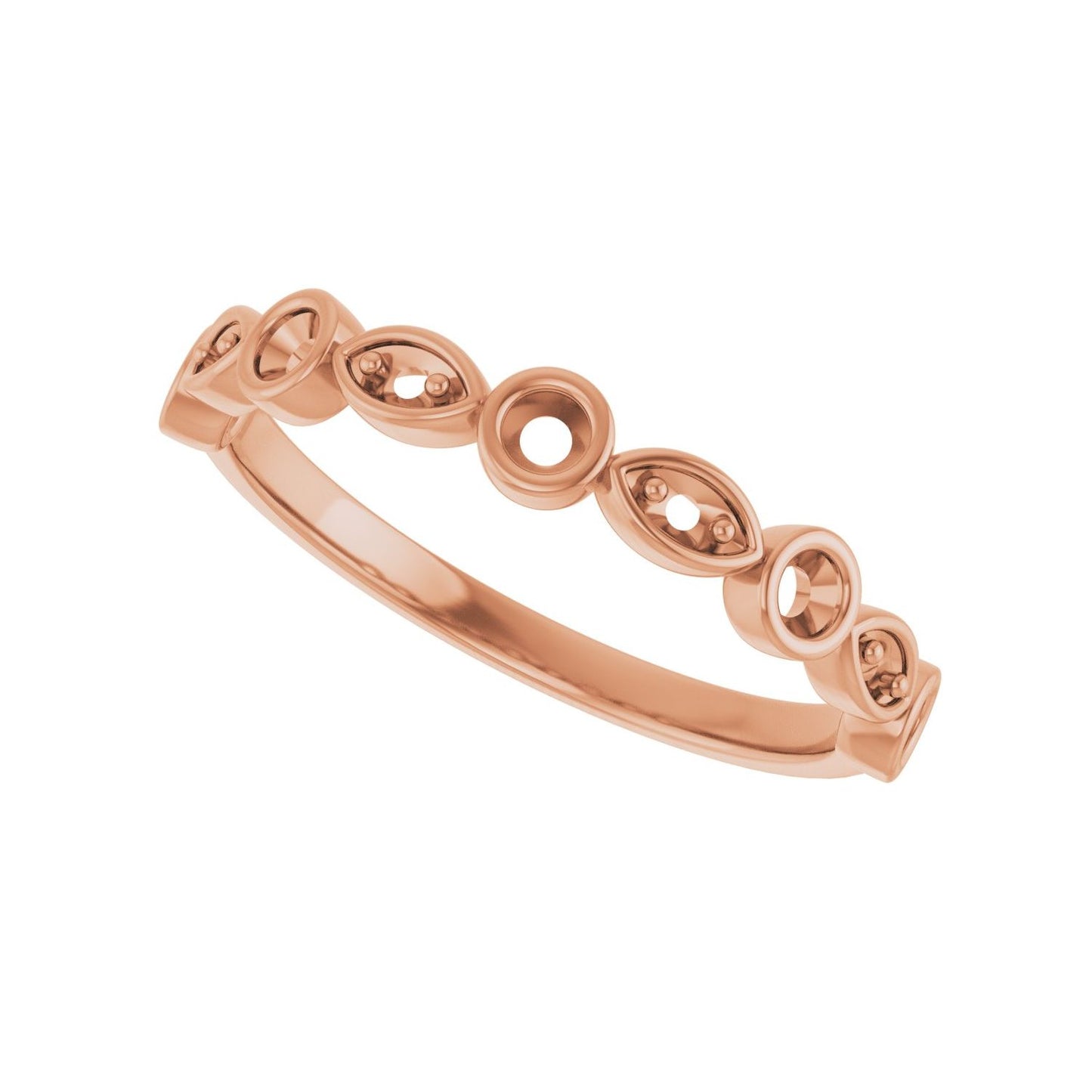 Anniversary Band - Round 1MM-2.5MM | Metal Type=14K Rose Gold | Diamond Size=2MM | Image 2