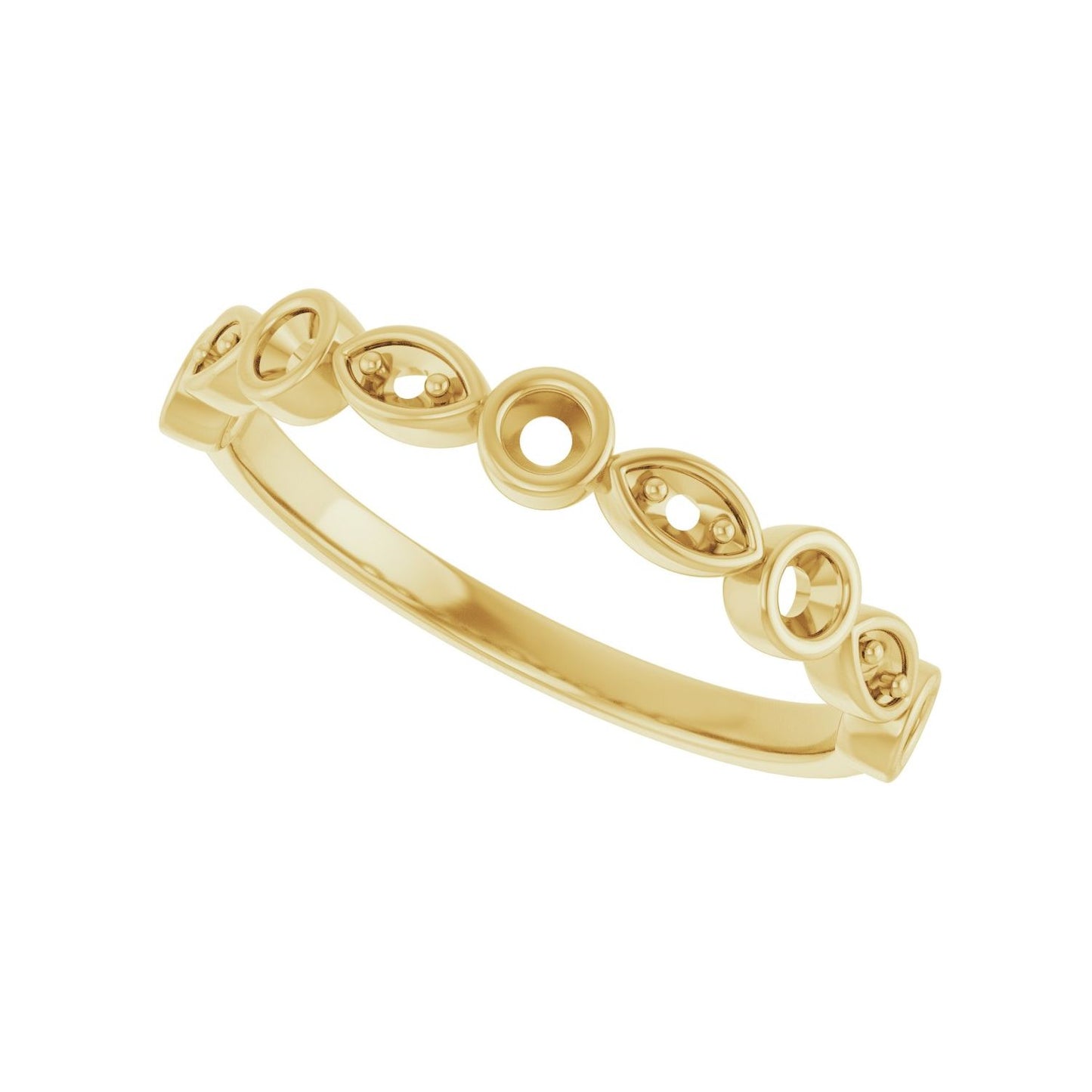 Anniversary Band - Round 1MM-2.5MM | Metal Type=14K Yellow Gold | Diamond Size=2MM | Image 2