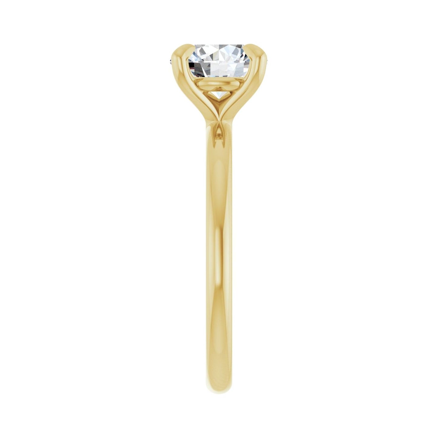 Round Solitaire Engagement Ring | Metal Type=14K Yellow Gold | Center Stone Size=1.5 CT | Image 4
